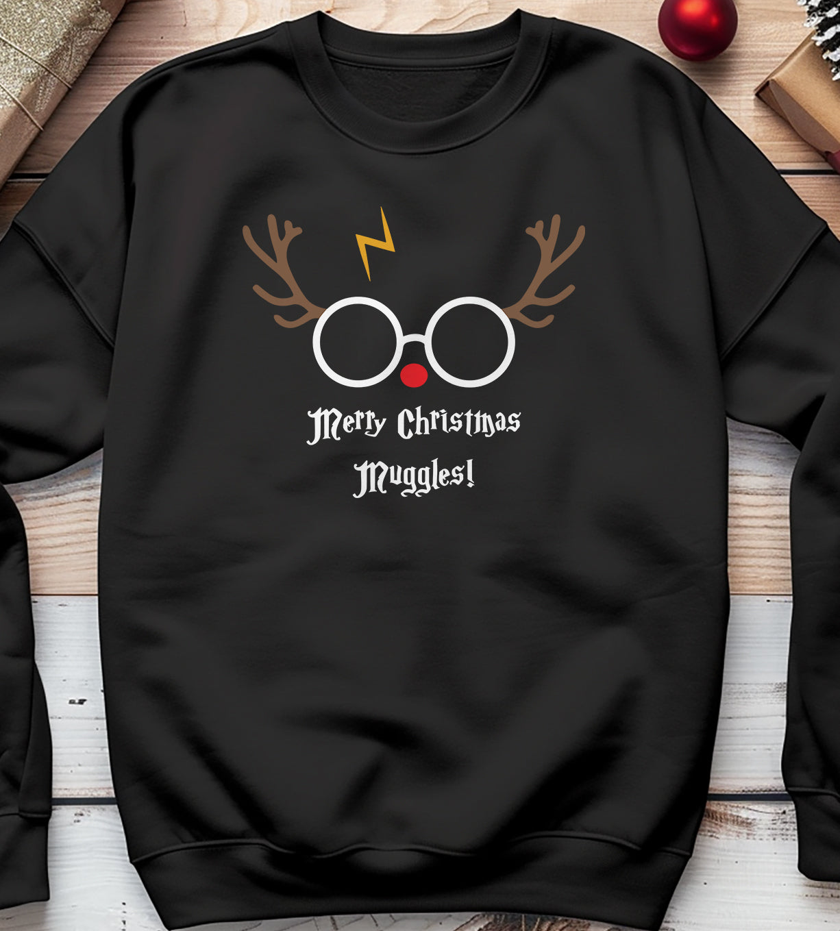 Reindeer Merry Christmas Muggle Sweatshirt