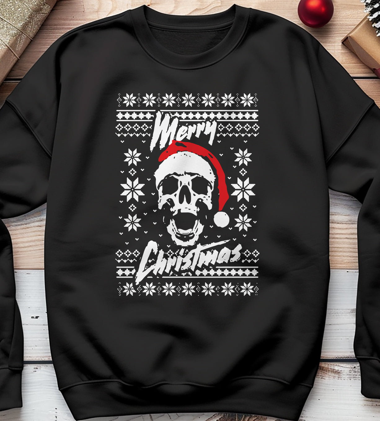 Merry Christmas Skull Sweatshirt