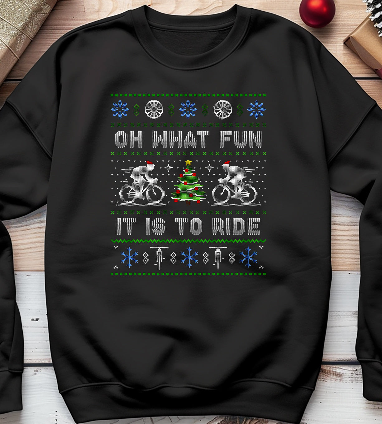Oh What Fun Bicycle Sweatshirt