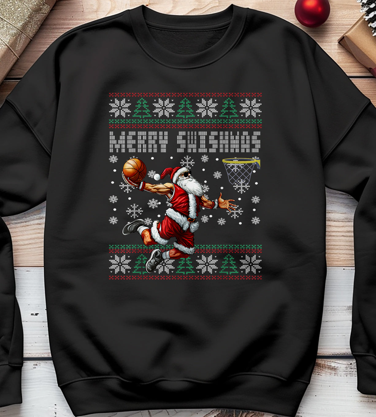 Merry Swishmas Ugly Christmas Sweatshirt