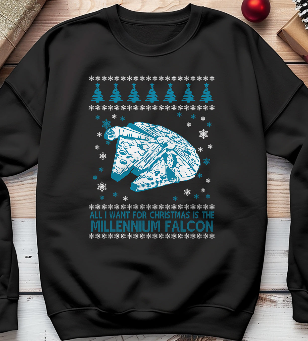 Millennium Falcon Christmas sweatshirt
