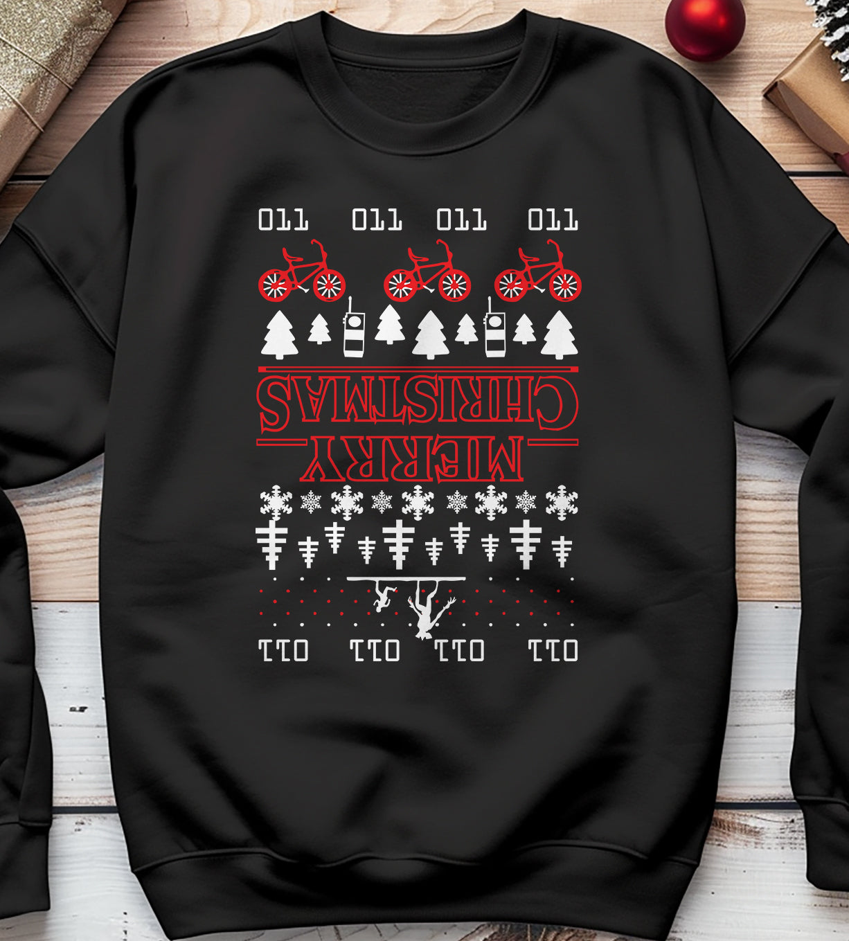 Upside-Down Merry Christmas Sweatshirt