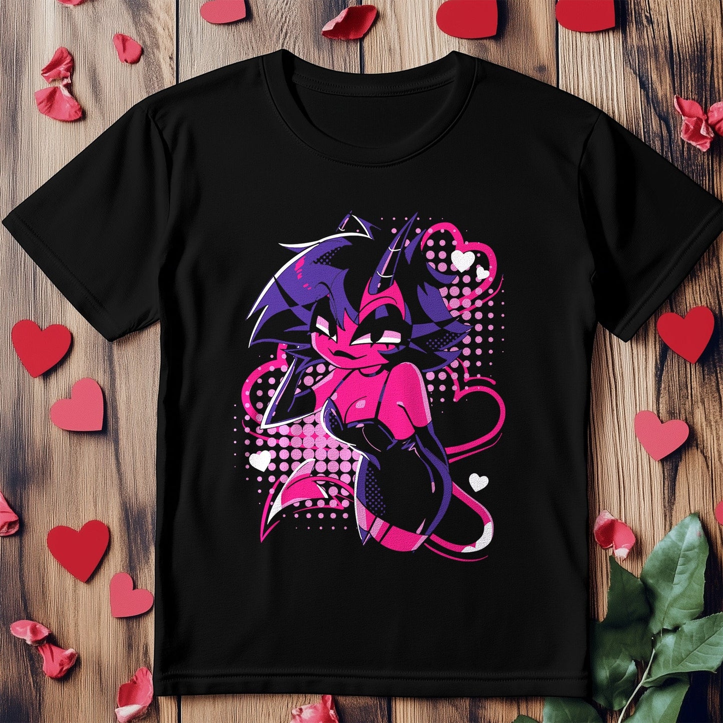 Millie Heart Cute Cat T-Shirt