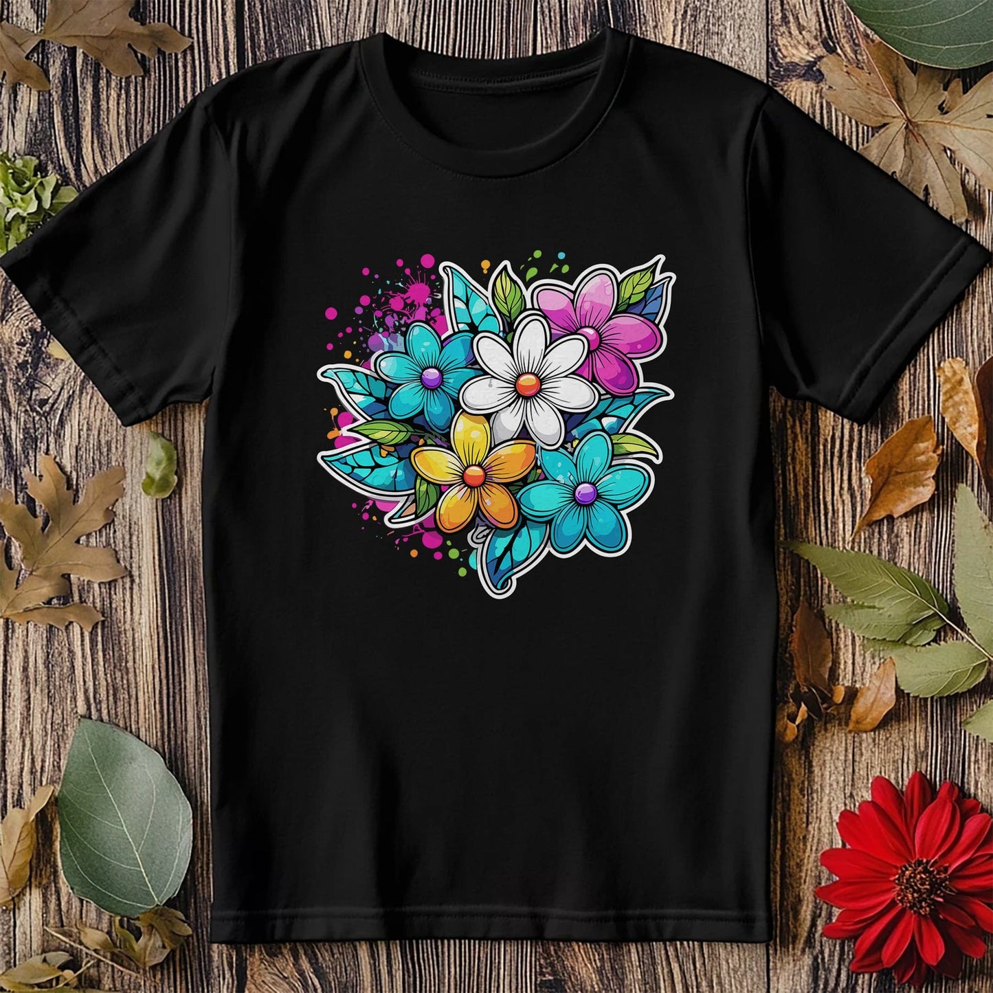 Flower39 T-shirt - Funny & Floral Fun!