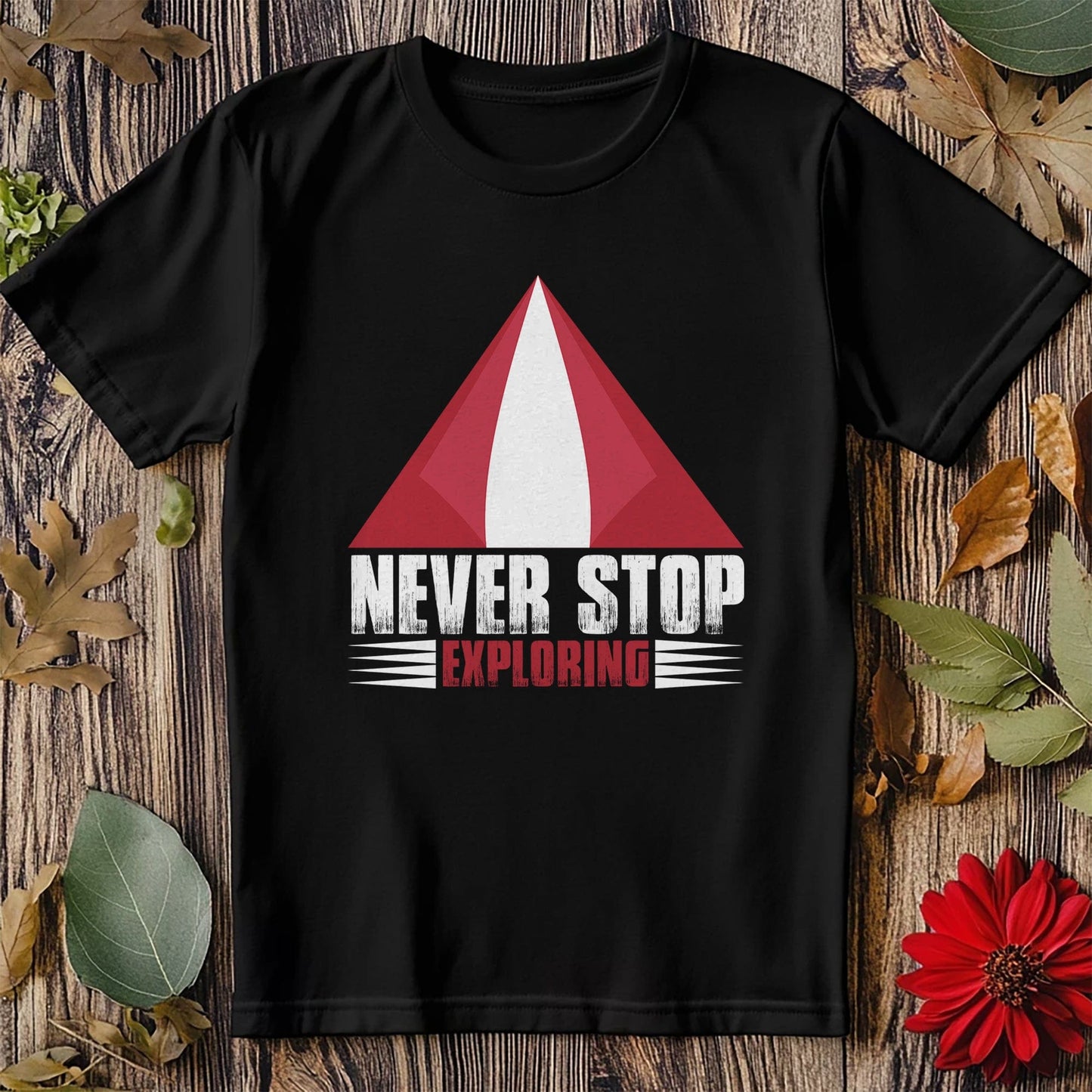 Never Stop Exploring-01 T-shirt