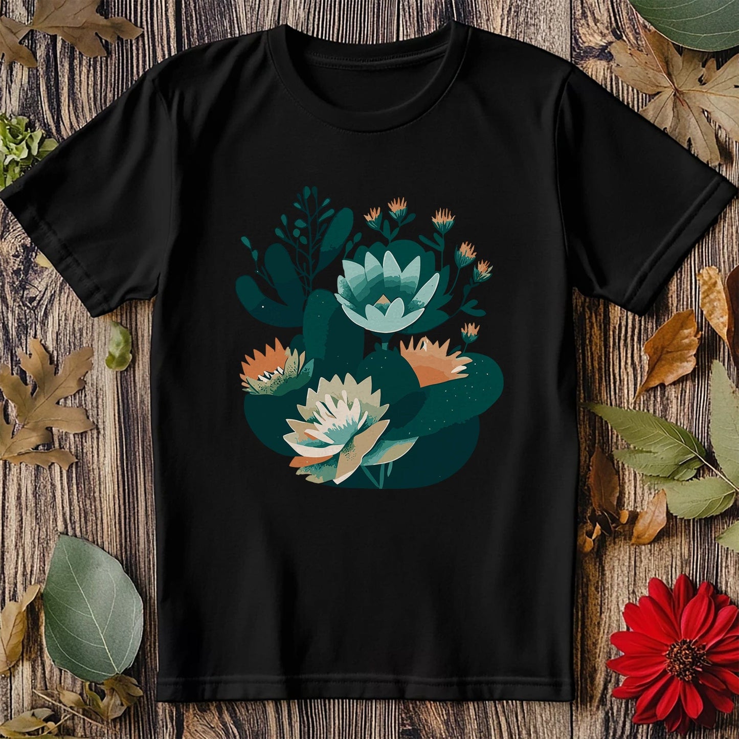 Flower54 T-shirt - Dive into Floral