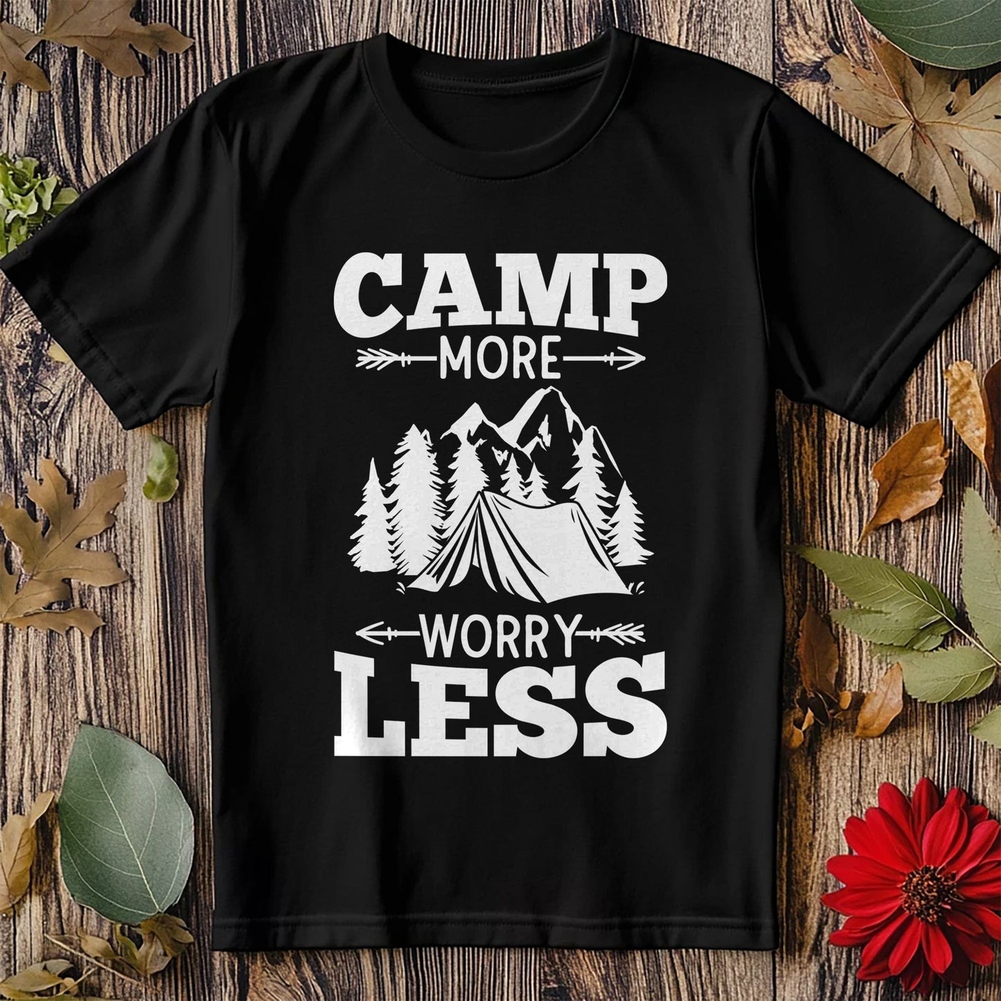 Camp More Worry Less T-shirt - Embrace