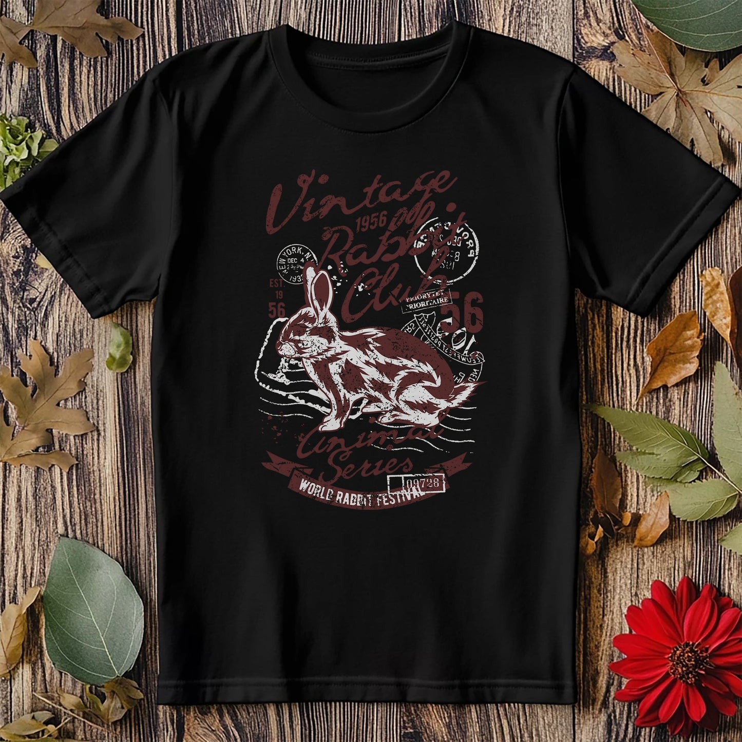 Retro Rabbit Vintage T-shirt - Hoppy