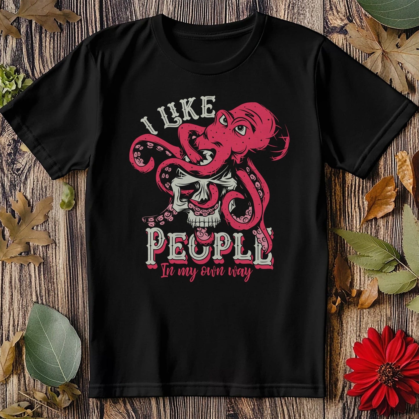 I Like People Octopus t-shirt -