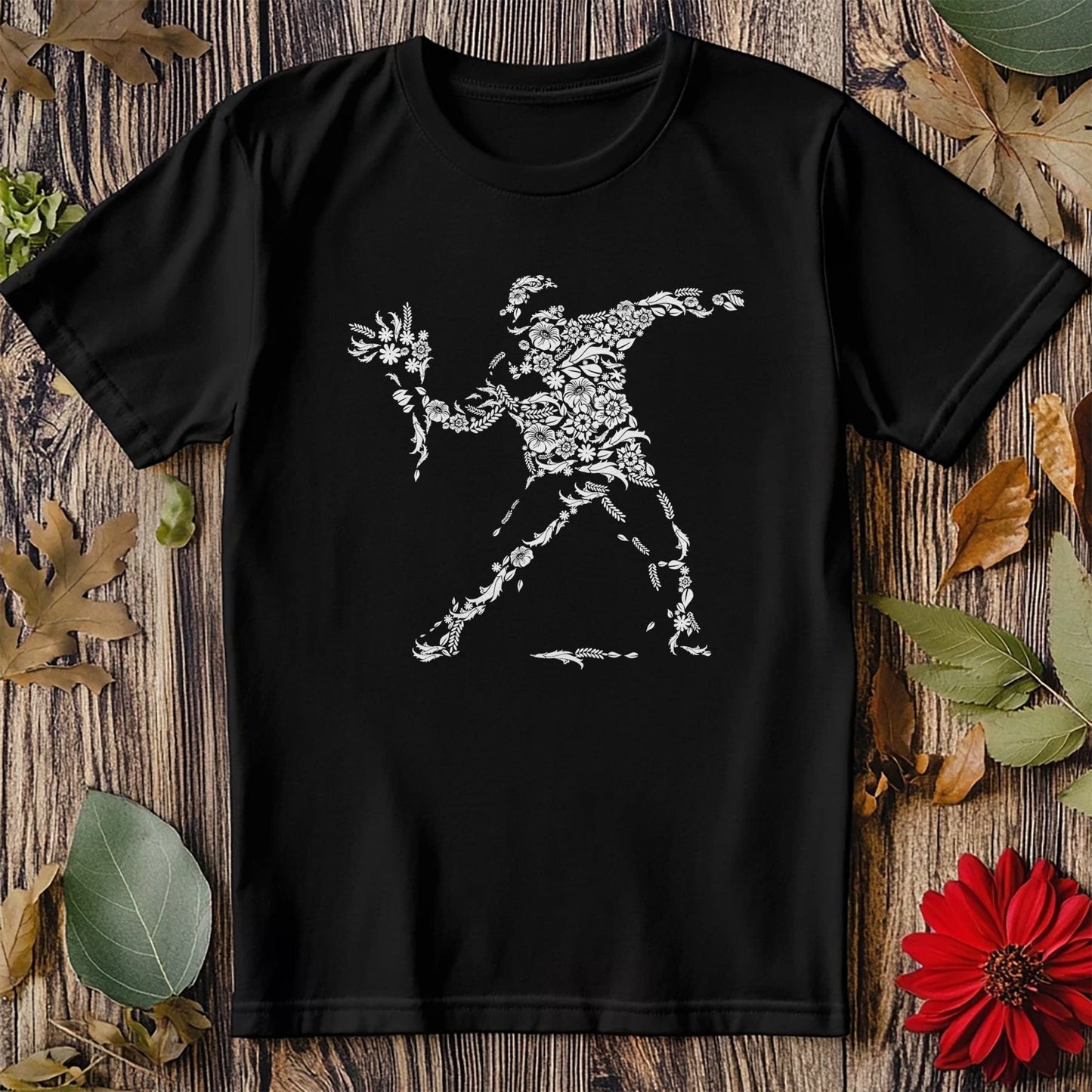 Banksey Flower Thrower T-shirt