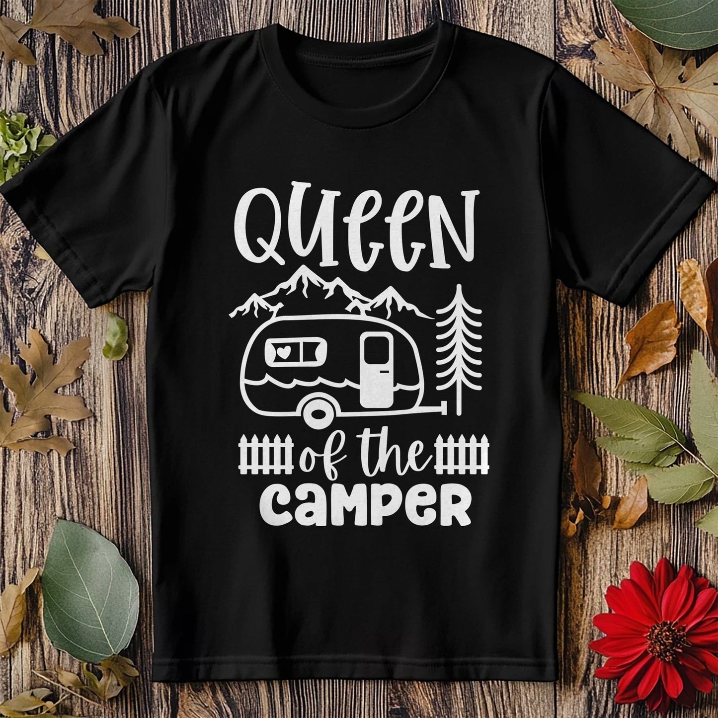 Queen of the Camper T-shirt - Royalty