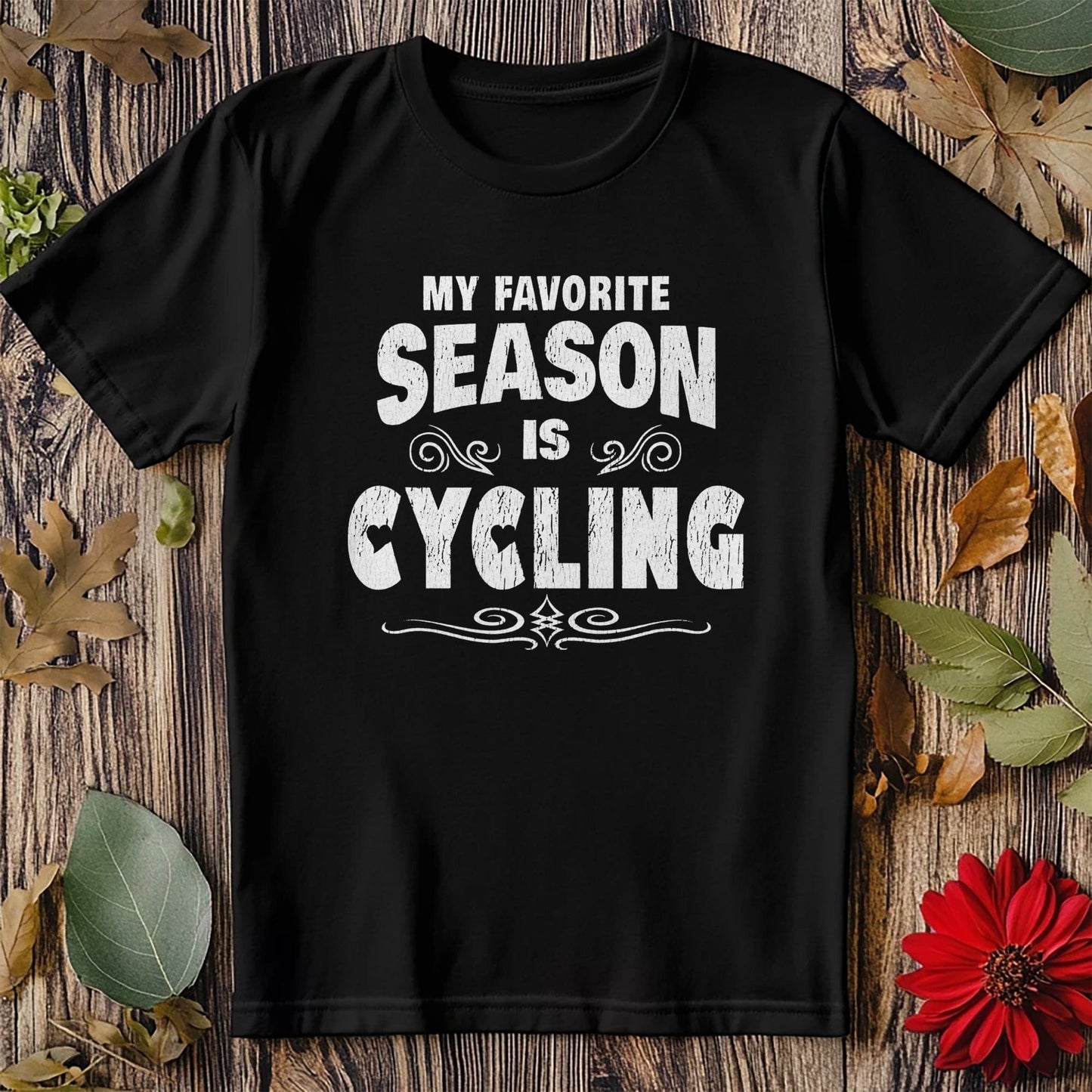 My Favorite Season is Cycling T-Shirt