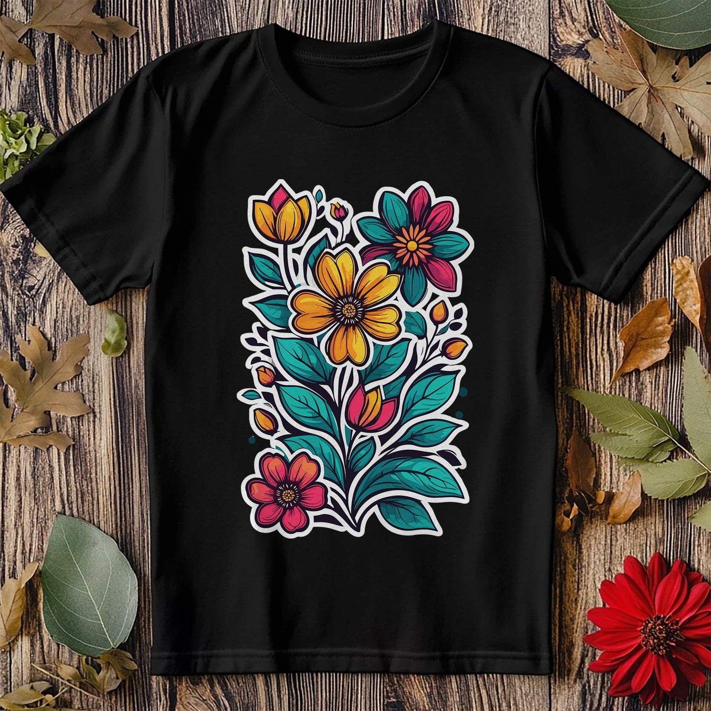Flower70 t-shirt - Blooming Hilarity!
