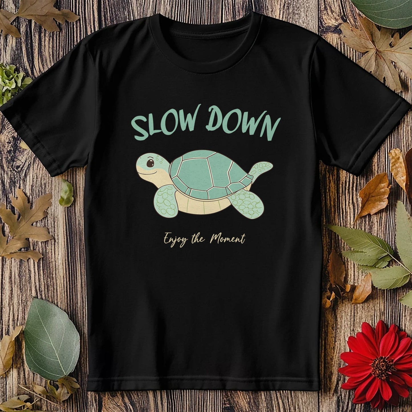 Slow Down 7 T-Shirt - Funny Turtle