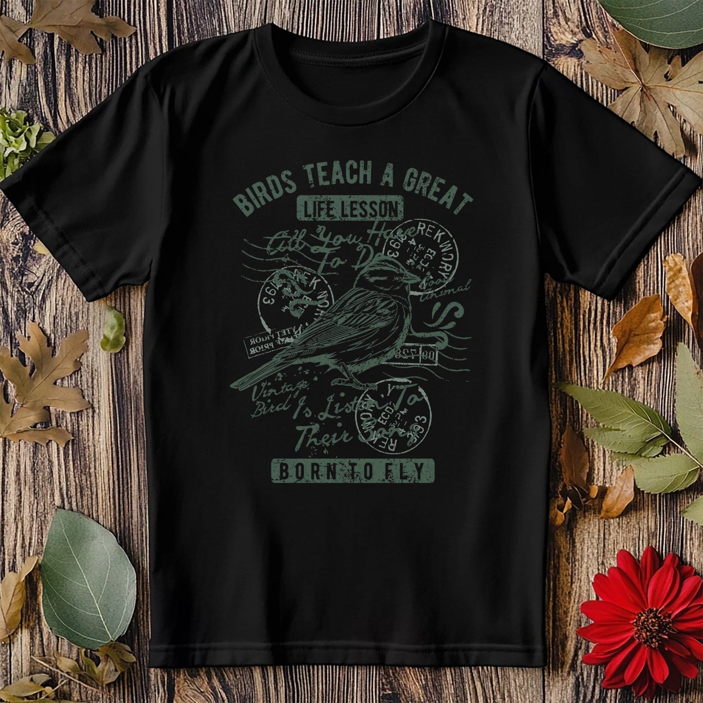 Vintage Retro Bird T-shirt -