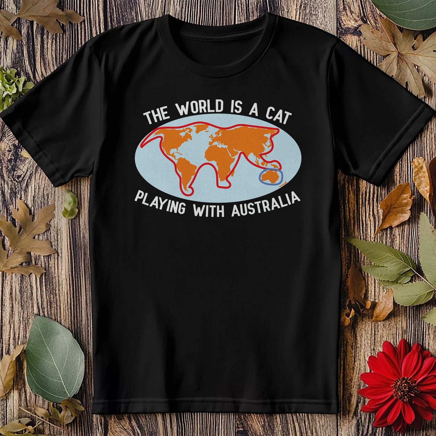 World Cat Playing T-Shirt -