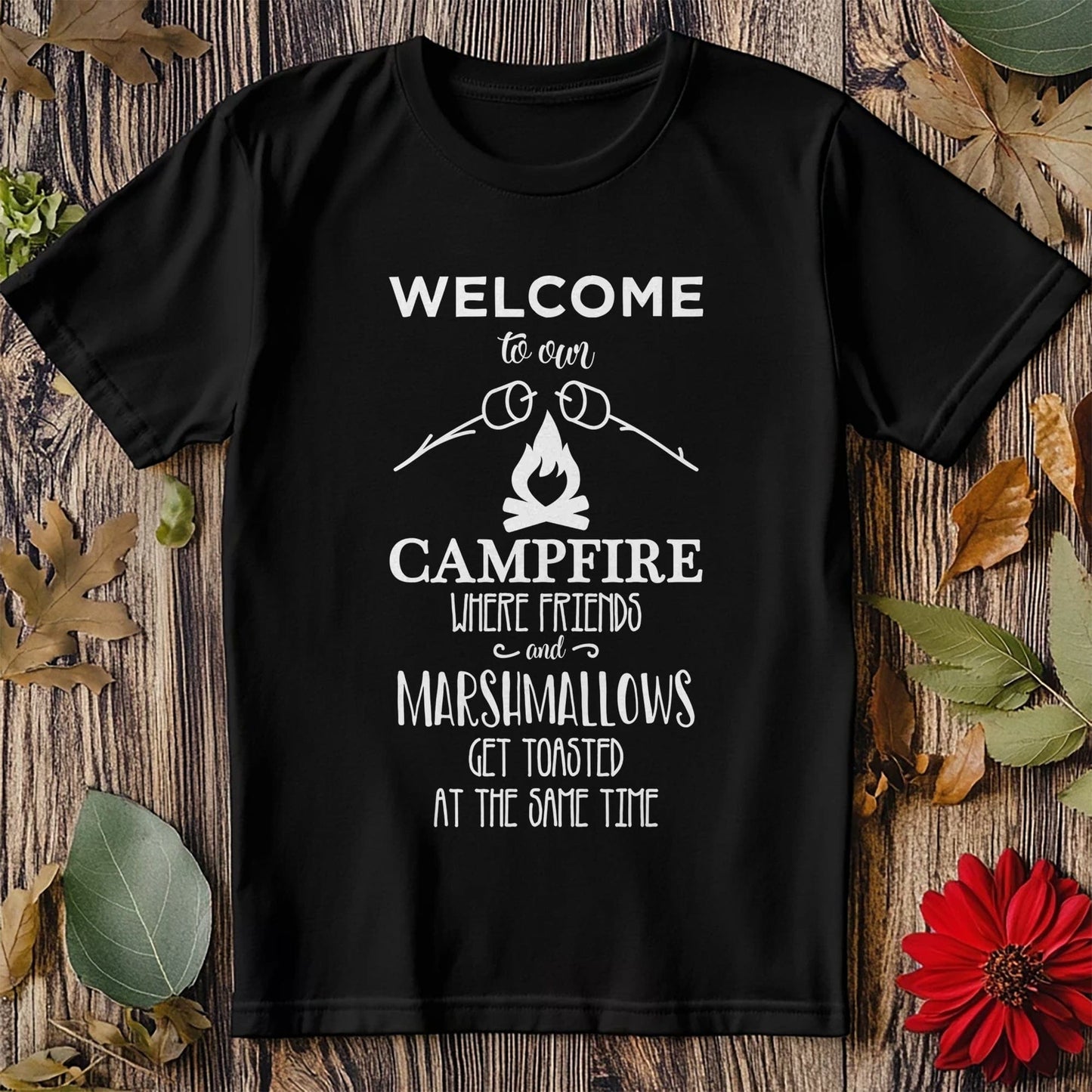Welcome to Our Campfire T-Shirt - Cozy