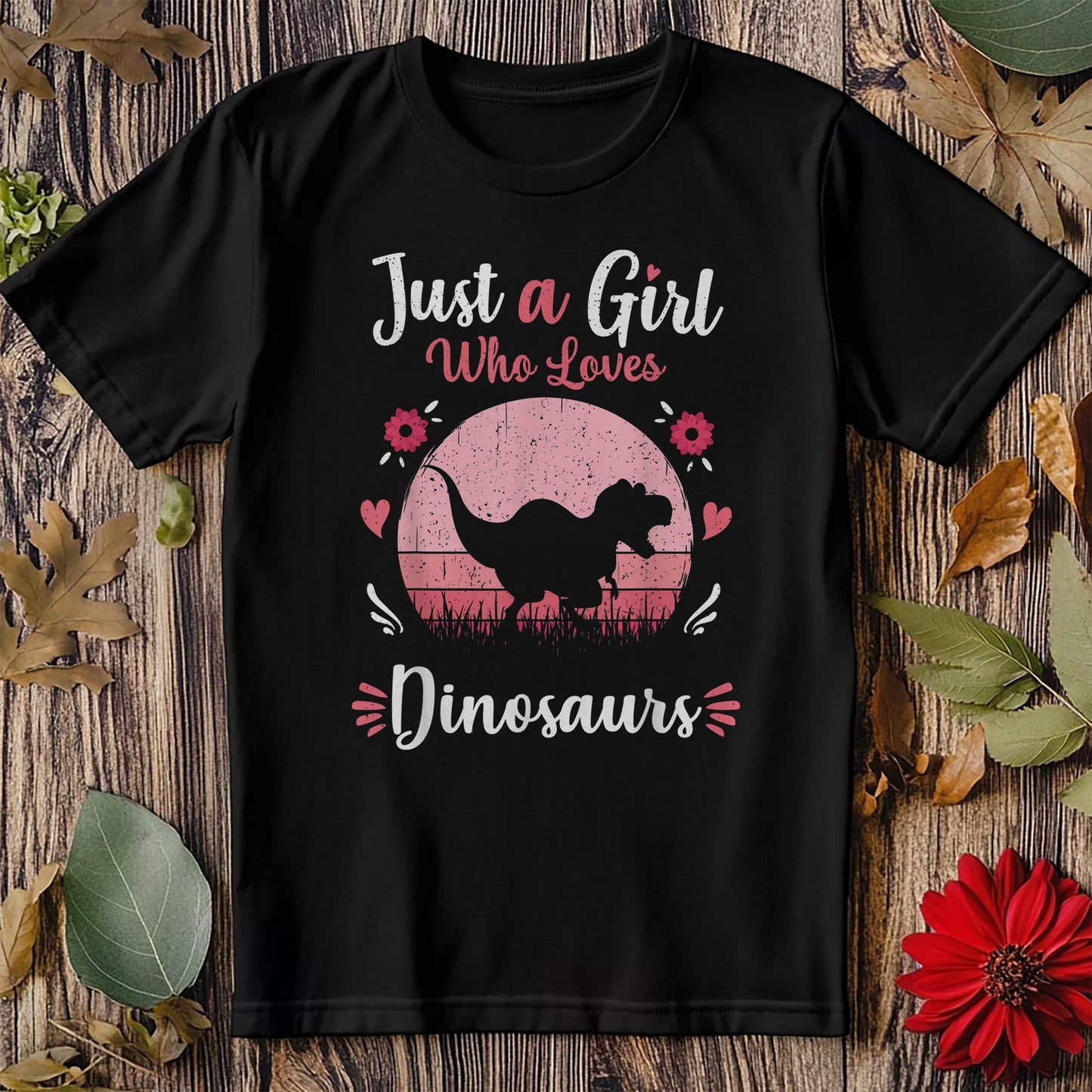 Just A Girl Who Dinosaurs T-Shirt -
