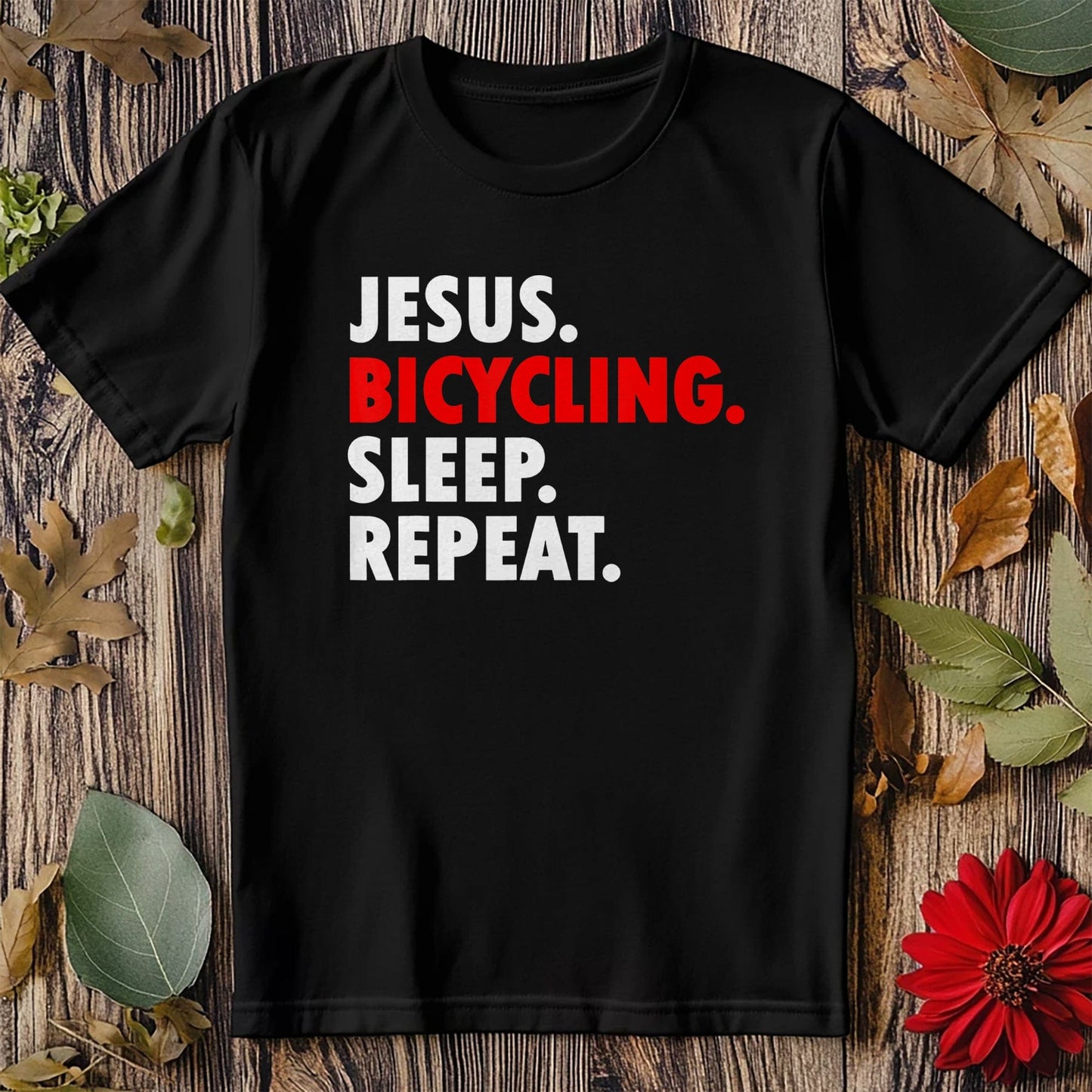 Cycling Jesus T-shirt