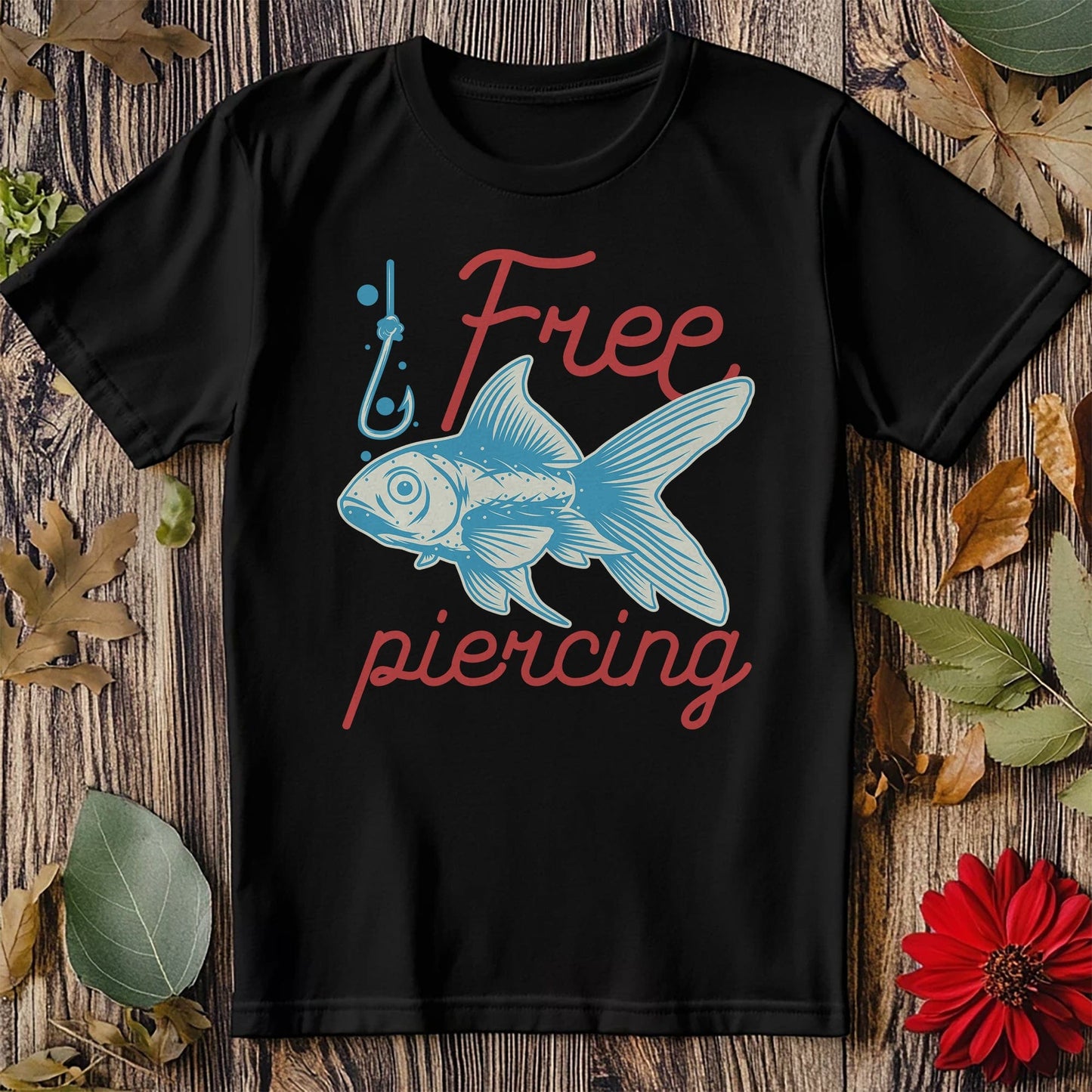 Free Piercing Fish t-shirt