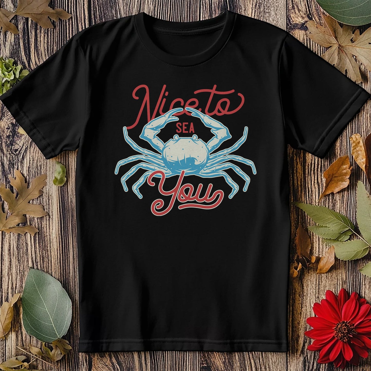 Nice To Sea Crab T-Shirt - Claw-some