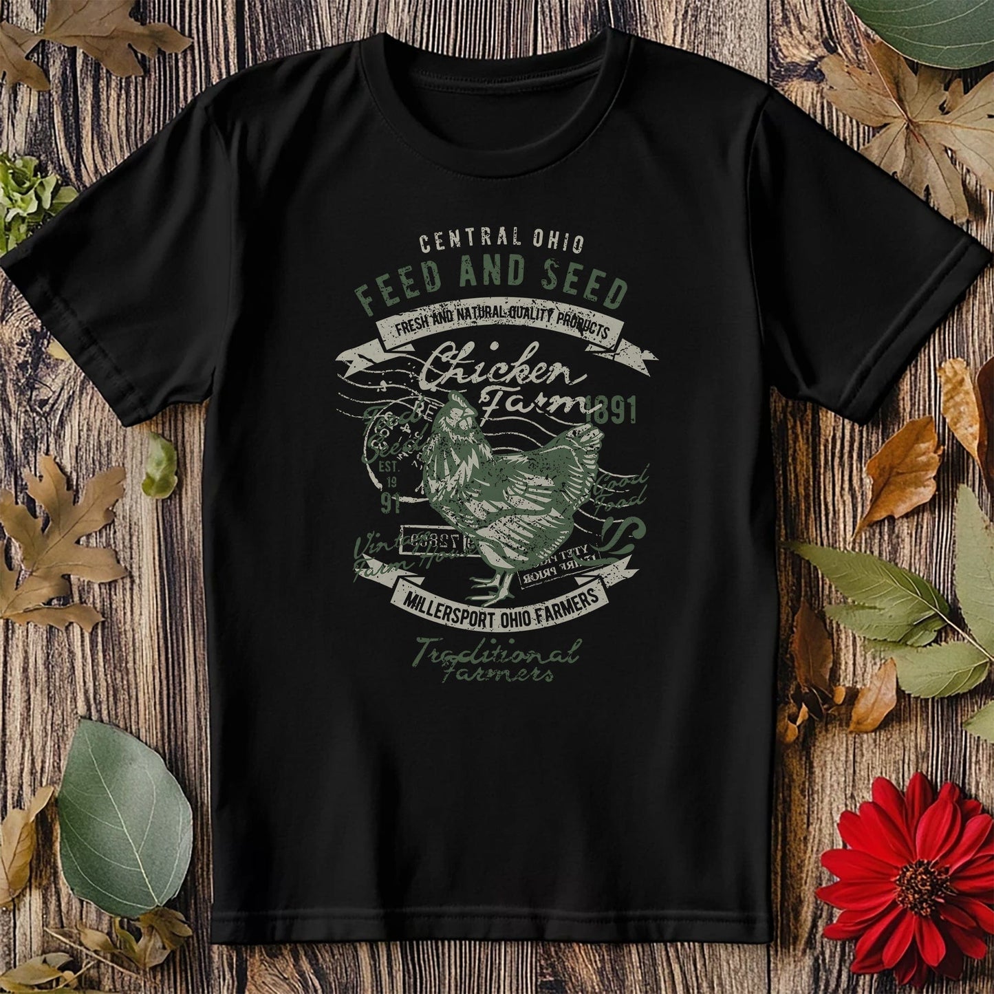 Cluckin' Hilarious Chicken Farm T-shirt