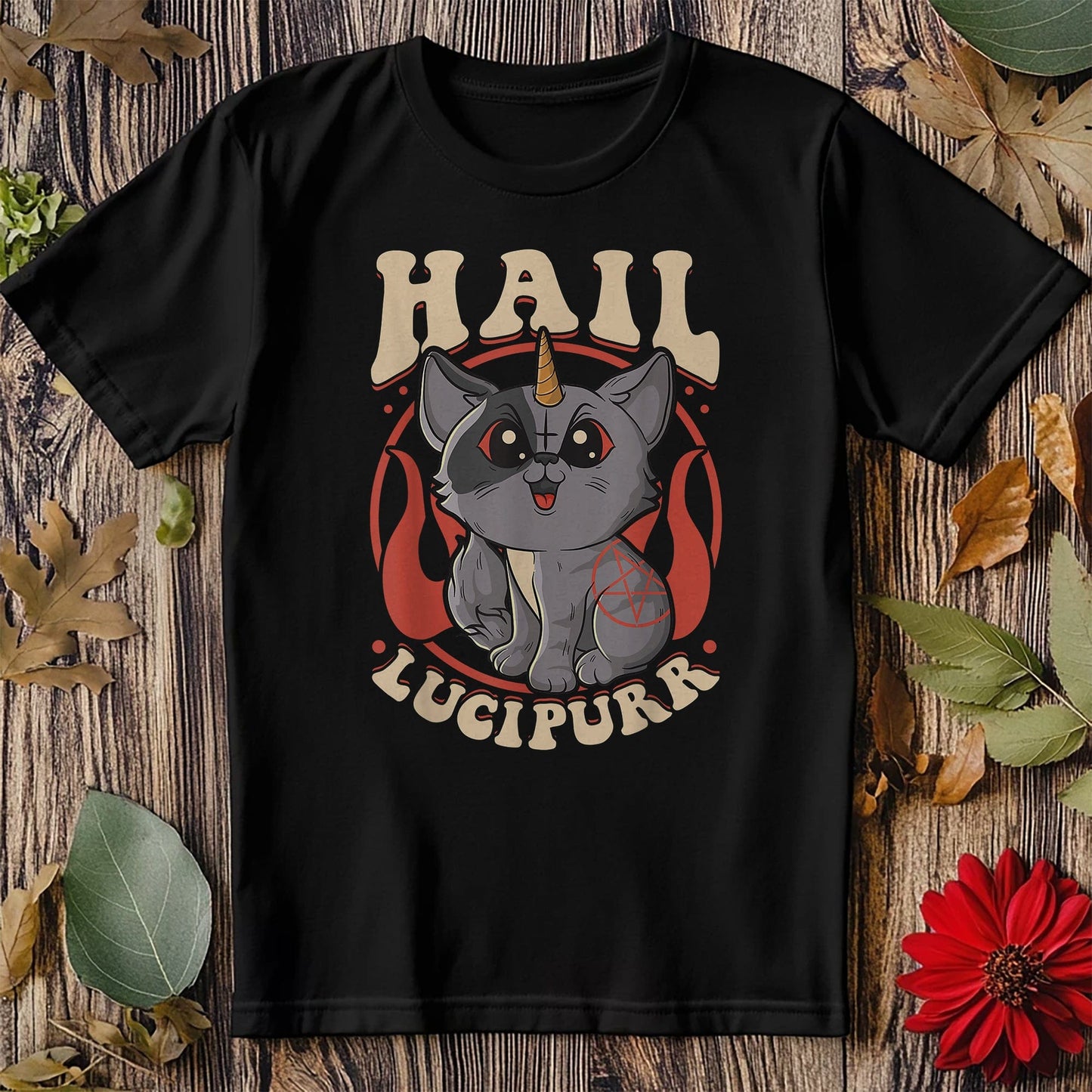 Hail Lucipurr Cat T-Shirt