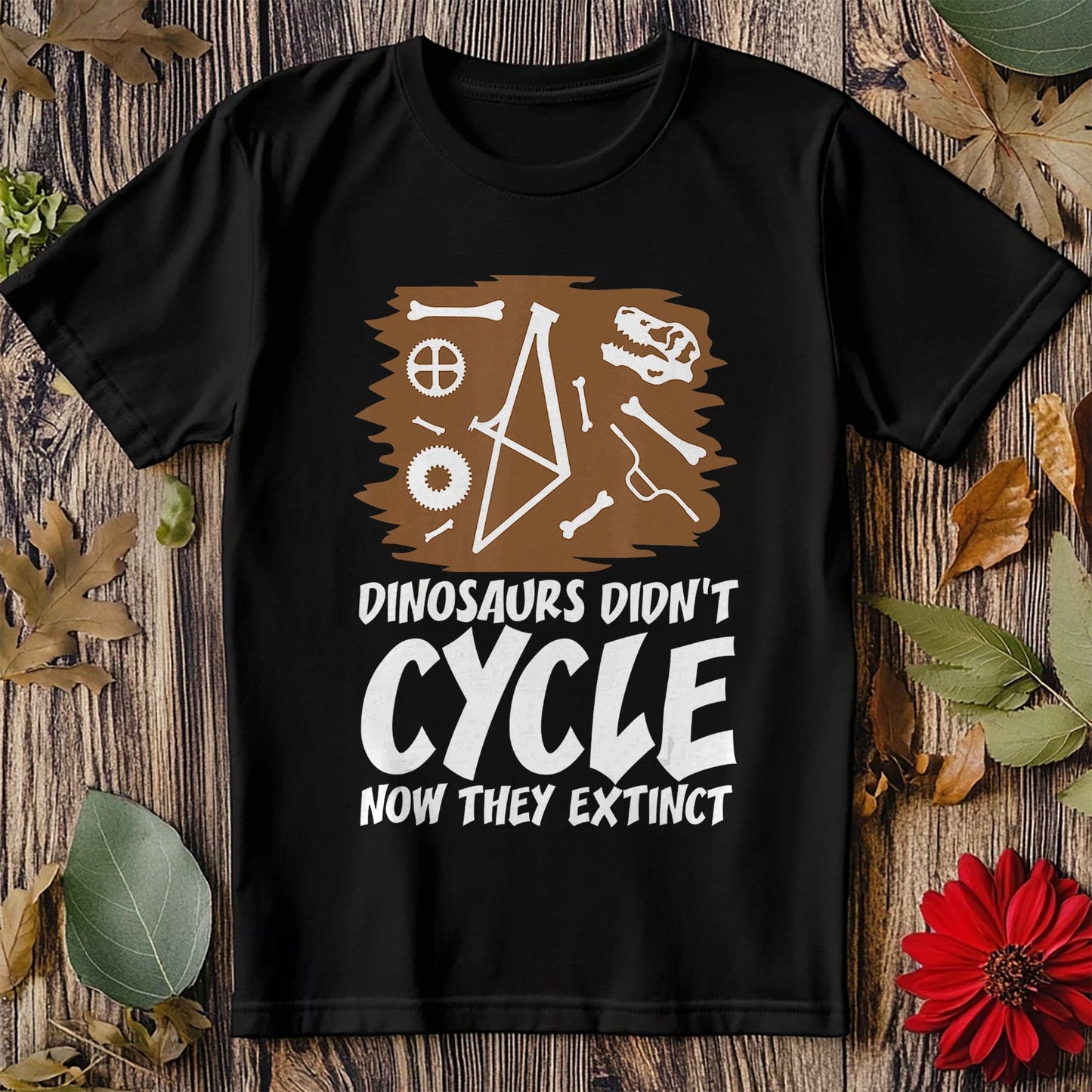 Cycling with Dinosaurs T-Shirt