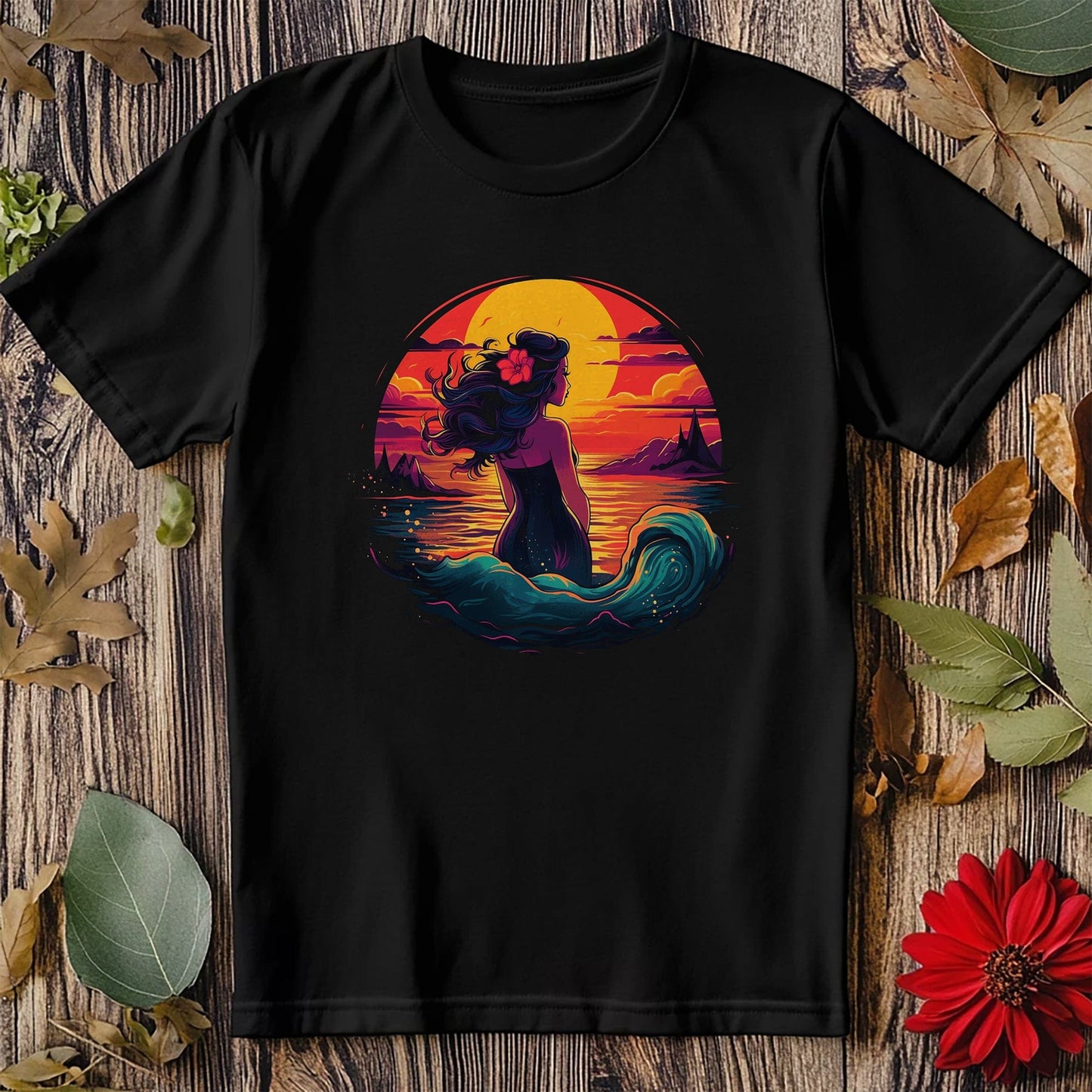 Retrowave Mermaid T-shirt