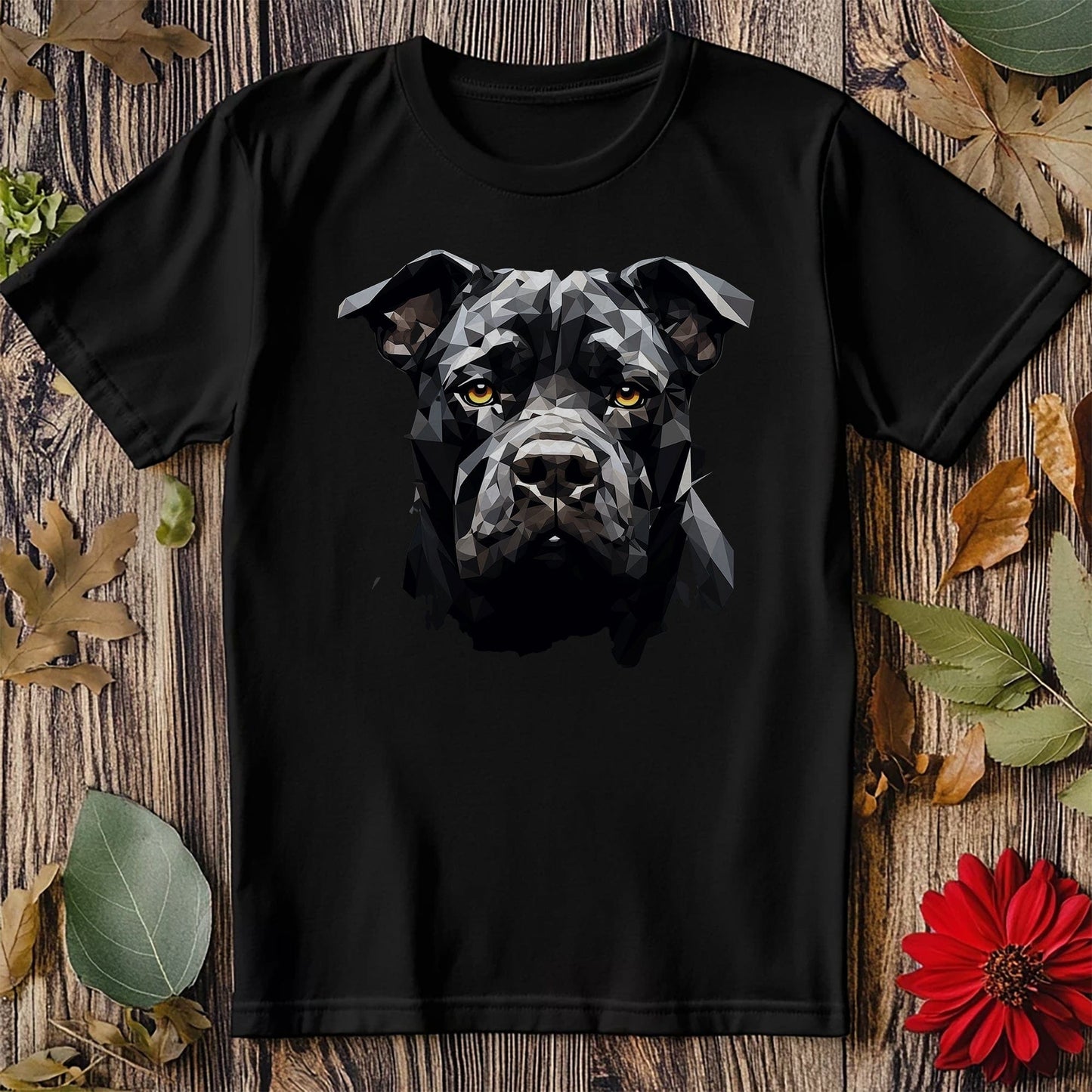 Geometric Bully Dog t-shirt