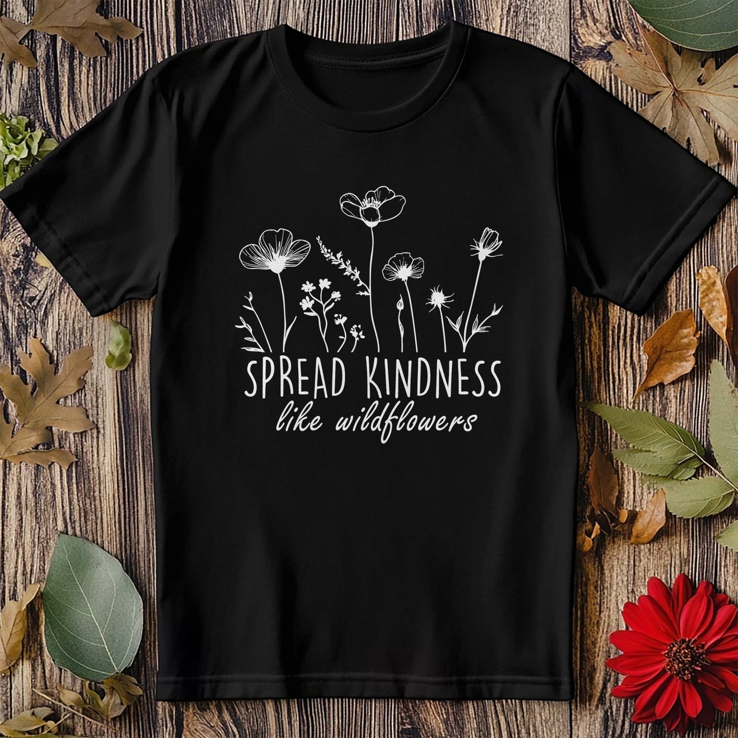 Spread Kindness Wildflowers T-Shirt