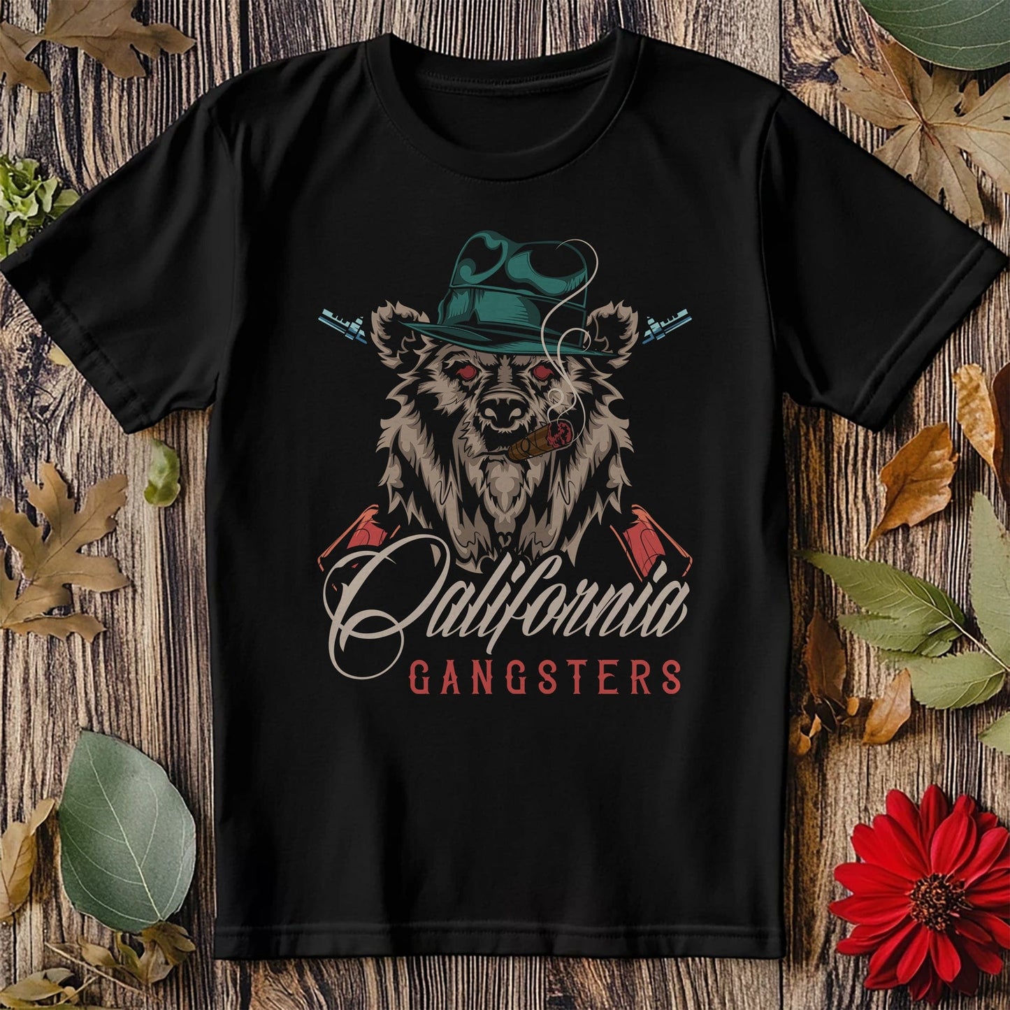 California Gangster Bear T-Shirt -