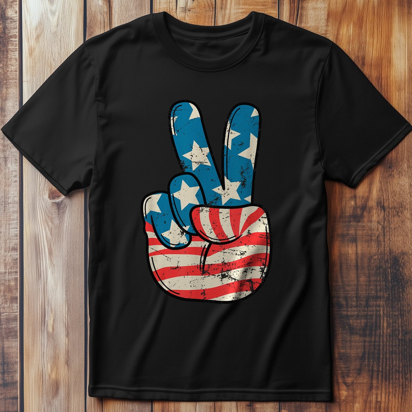 Usa Flag Peace T-Shirt