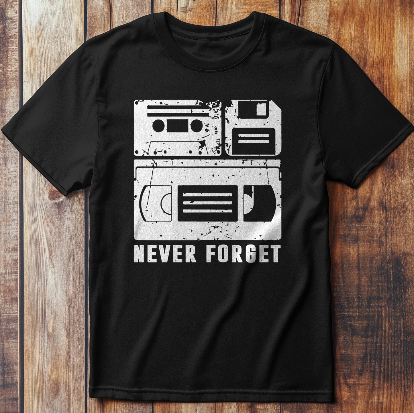 Never-Forget Cassette Tape T-Shirt -