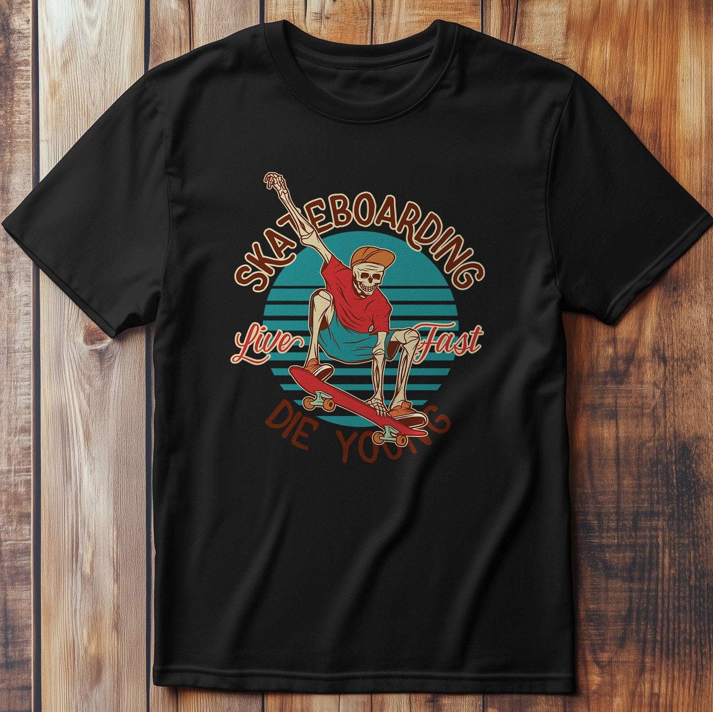 Skateboard_9 Skeleton T-Shirt - Roll