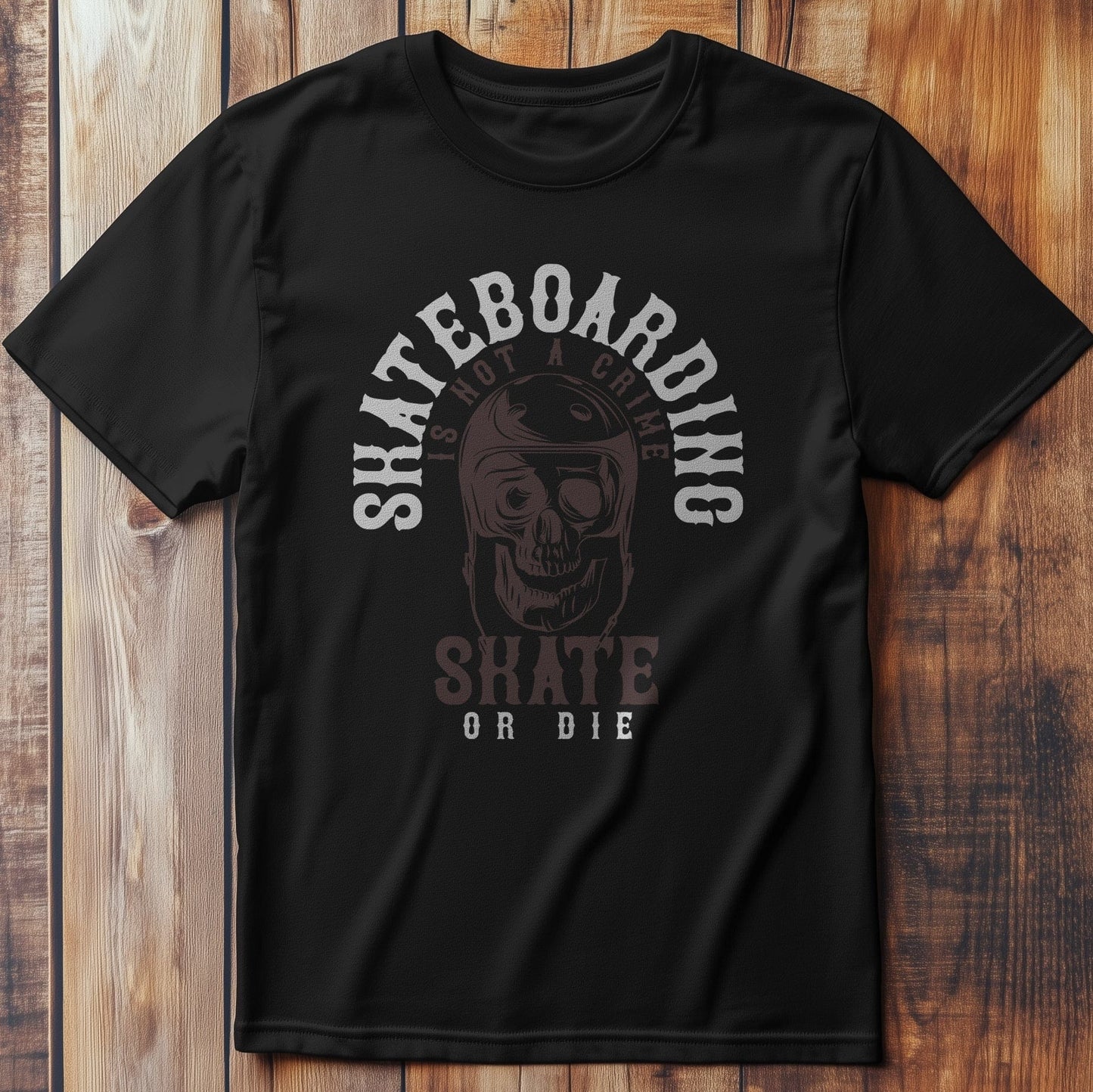 Skull & Skateboard Mashup T-shirt