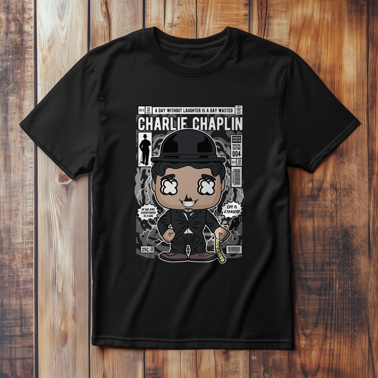 Charlie Chaplin Laugh Out Loud T-Shirt