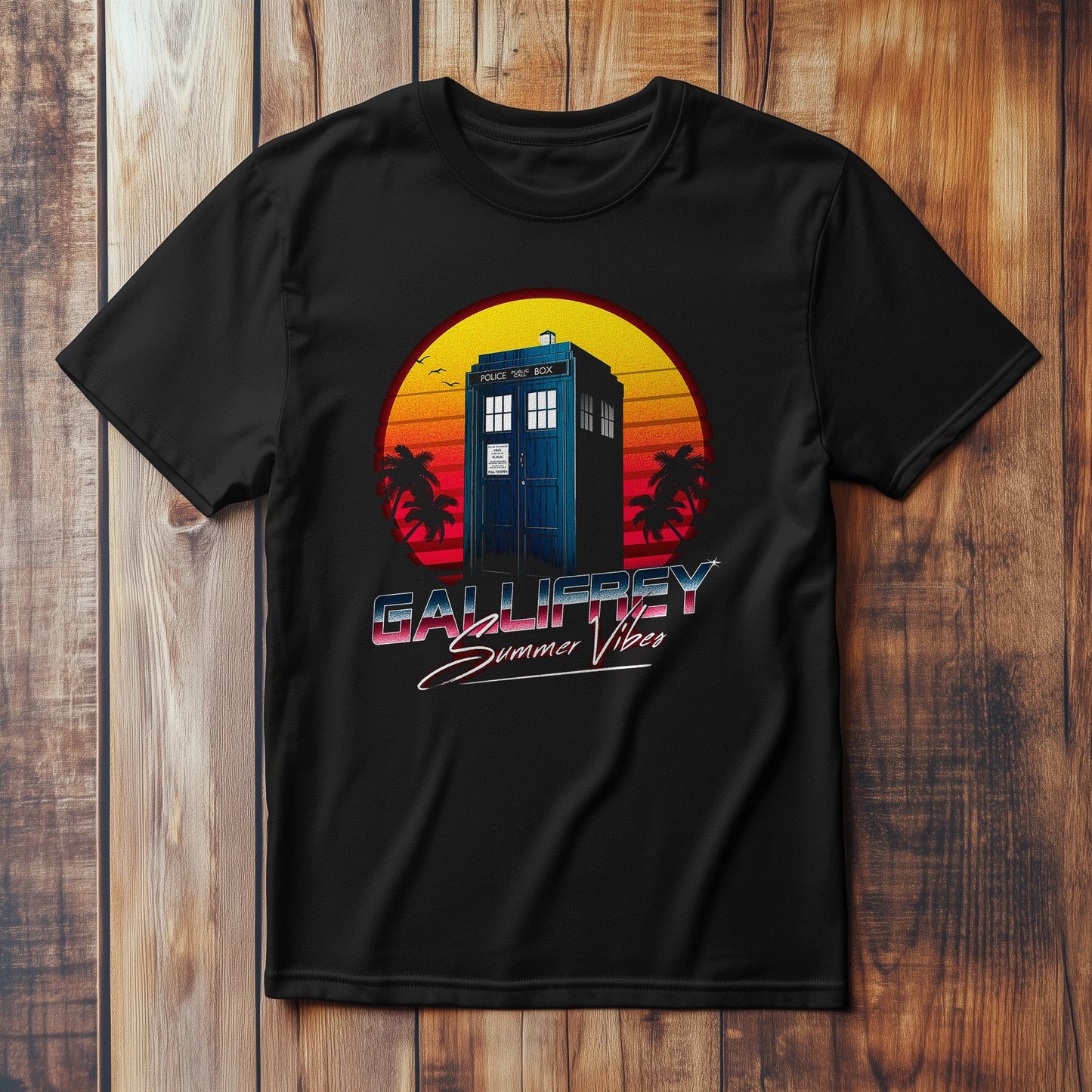 Galifrey Summer TARDIS T-shirt