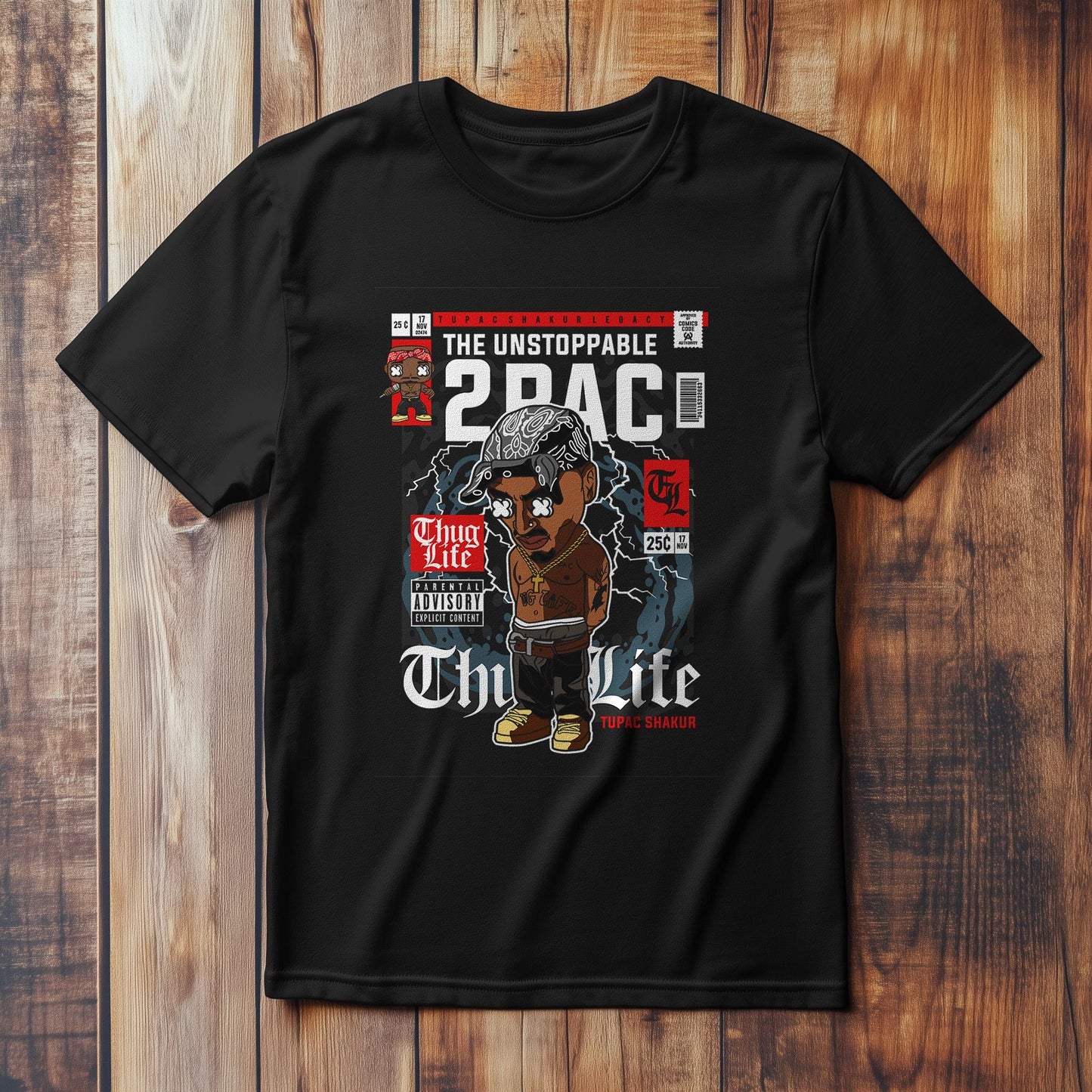 Tupac's Newspaper t-shirt