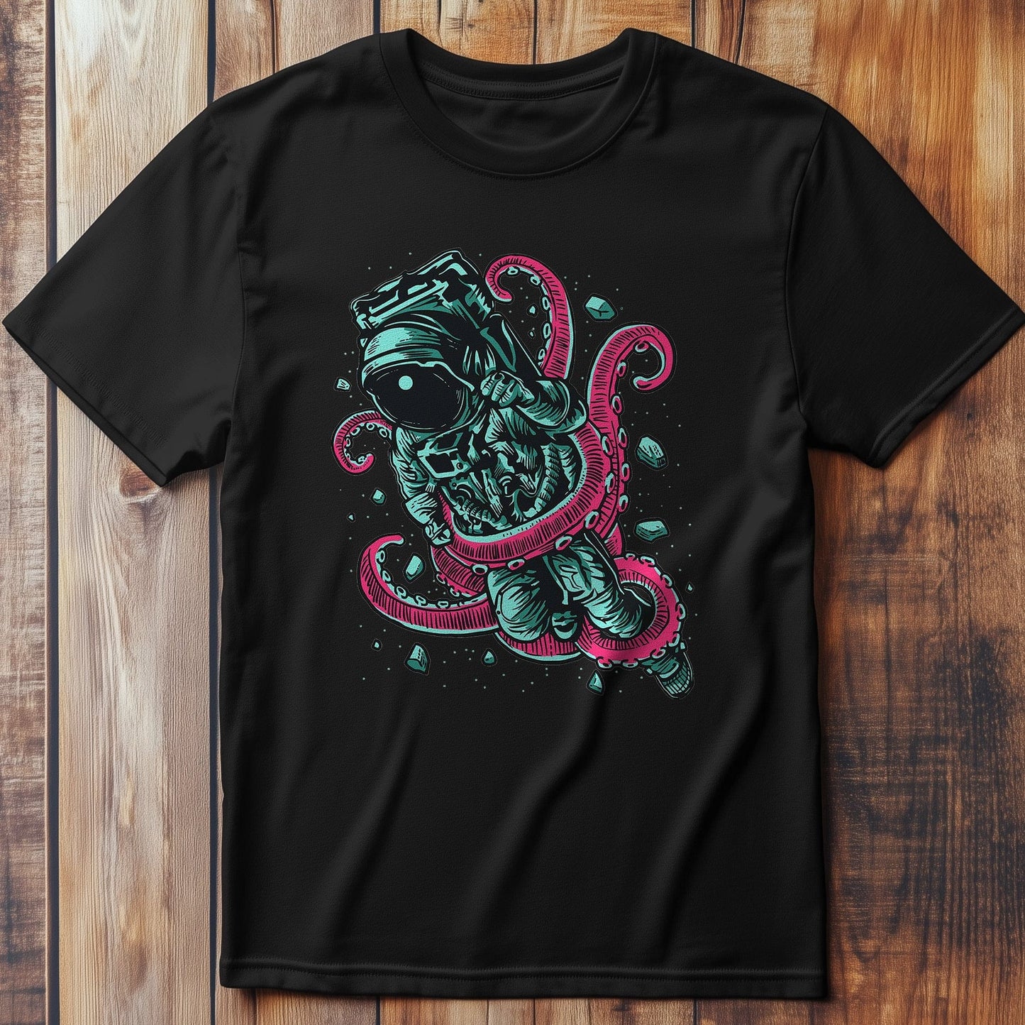 Astronaut Octopus Space T-shirt