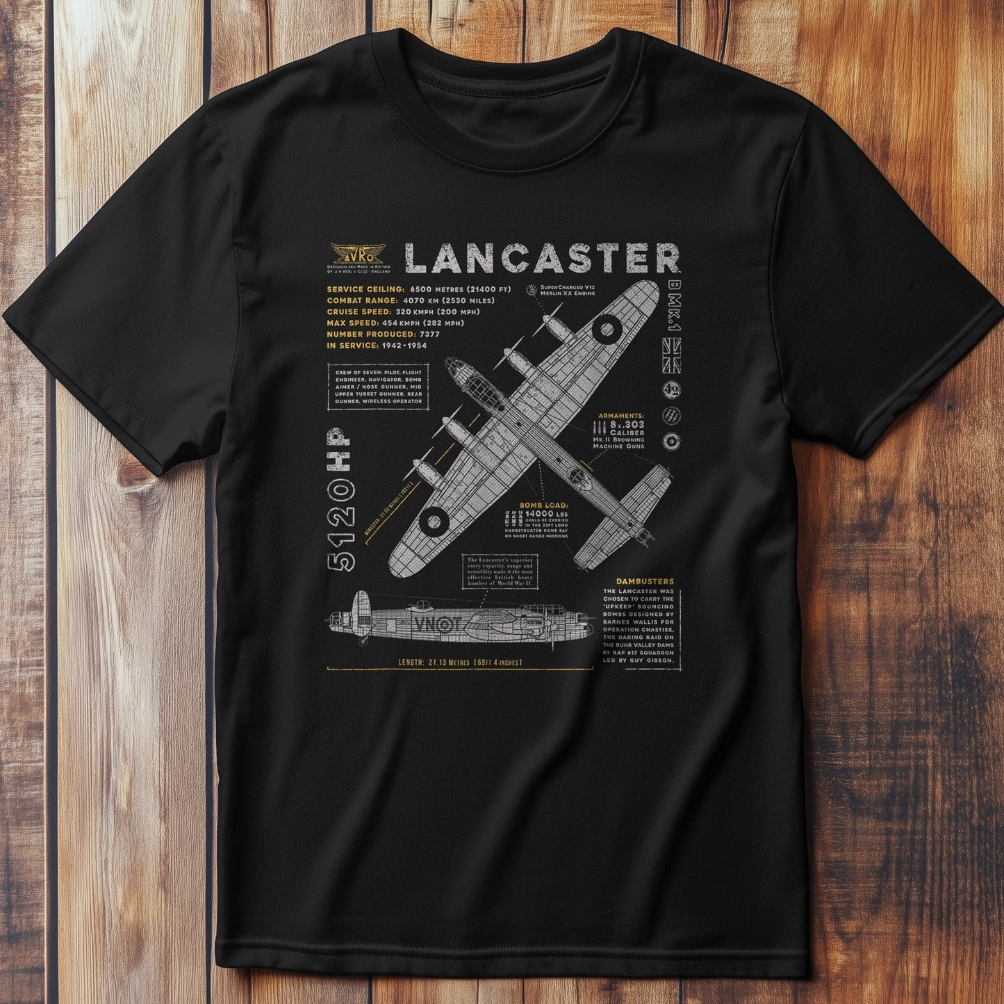 Lancaster Bomber T-Shirt