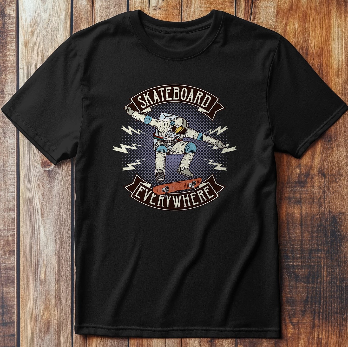 Skate and Space: Astronaut on a T-shirt