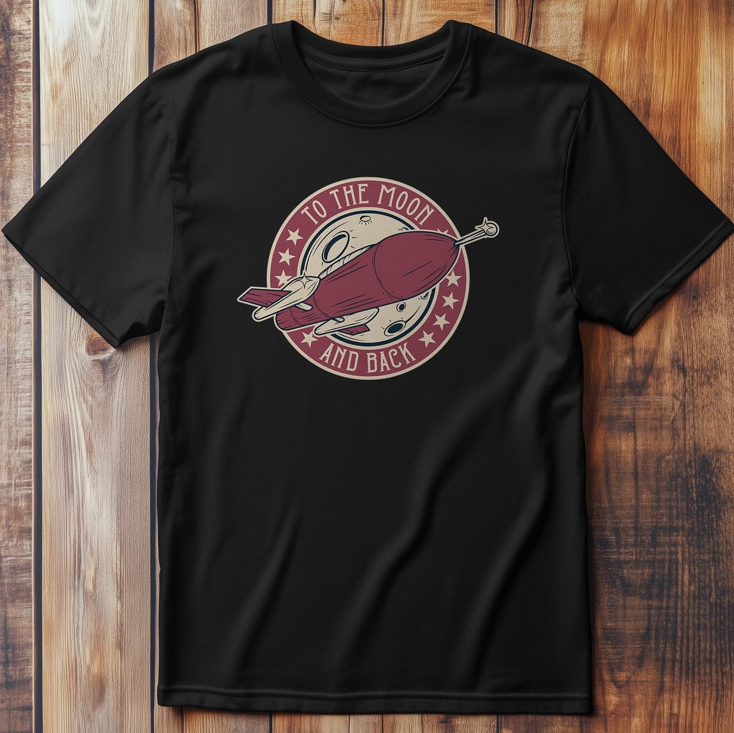 OuterSpaceFont_10 Rocket T-Shirt