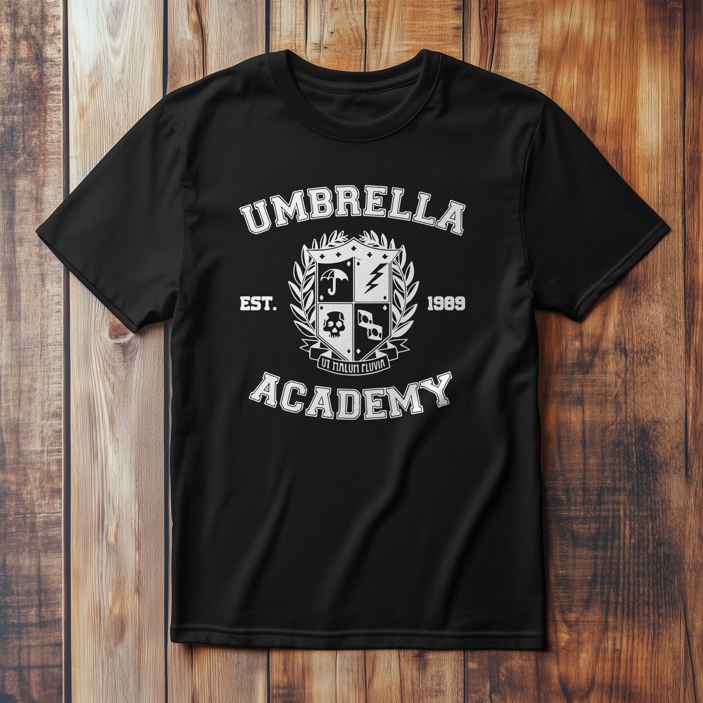 Umbrella Crest Academy t-shirt