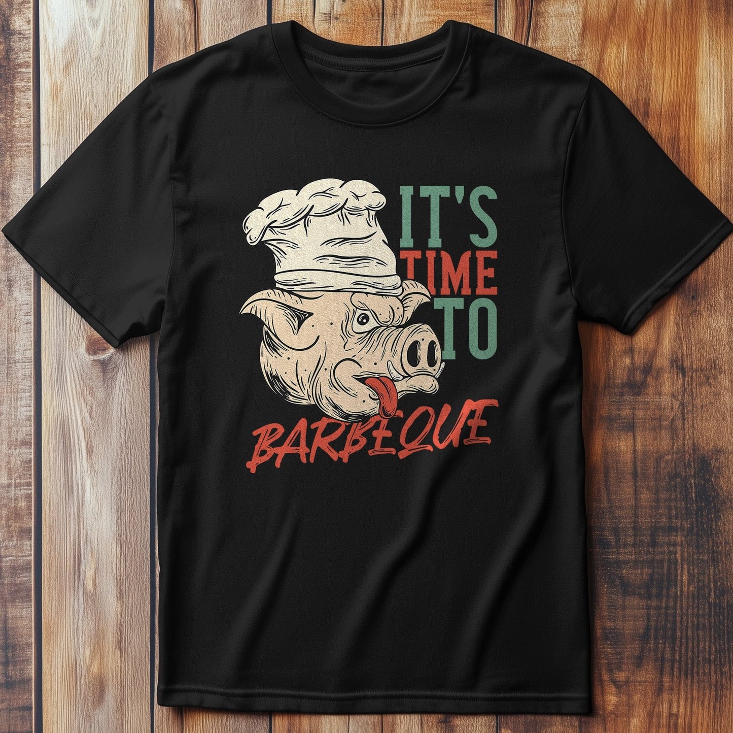 Pig 9 BBQ t-shirt - It's Time to Grill