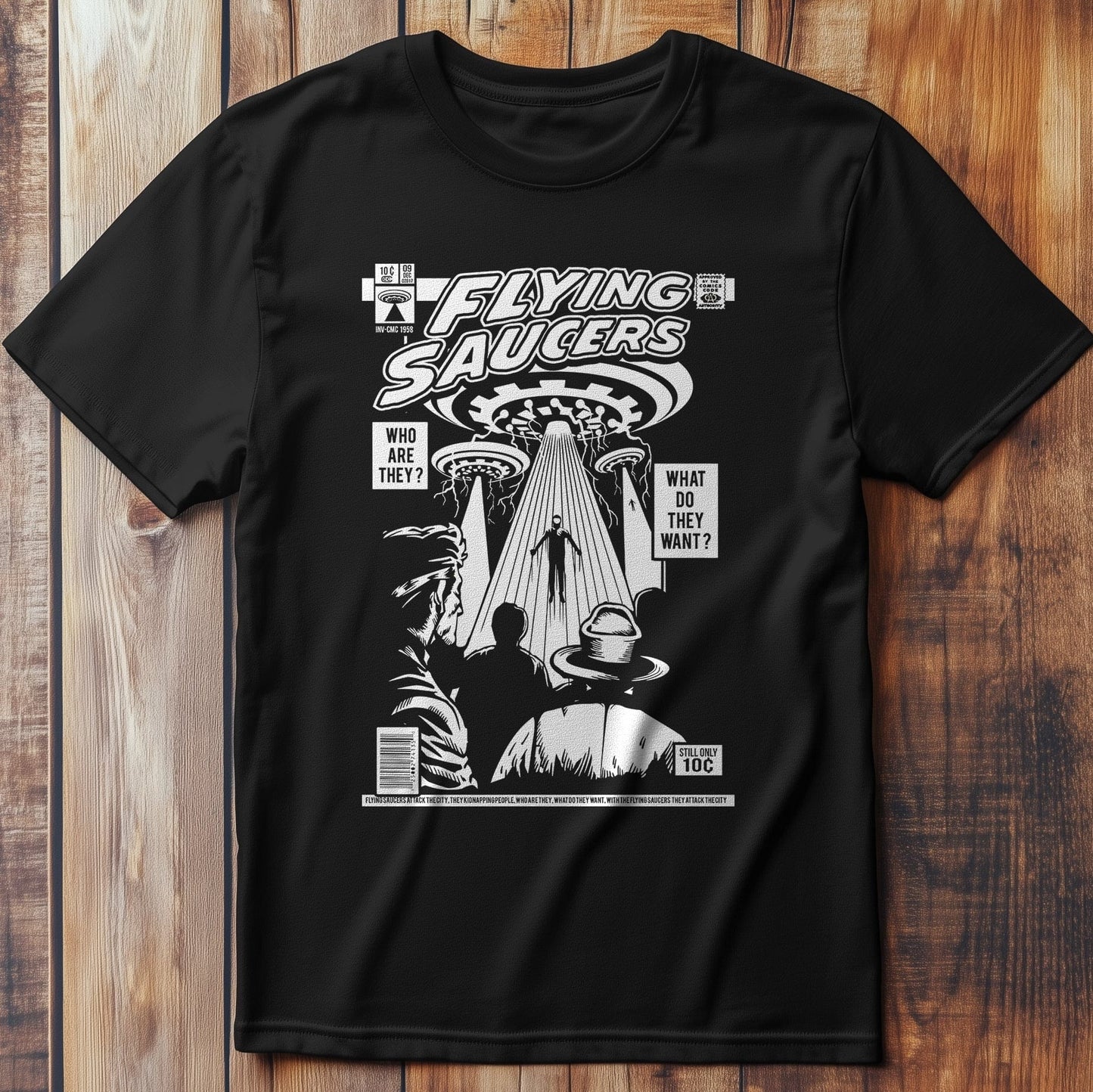 UFO Comic Cover T-Shirt