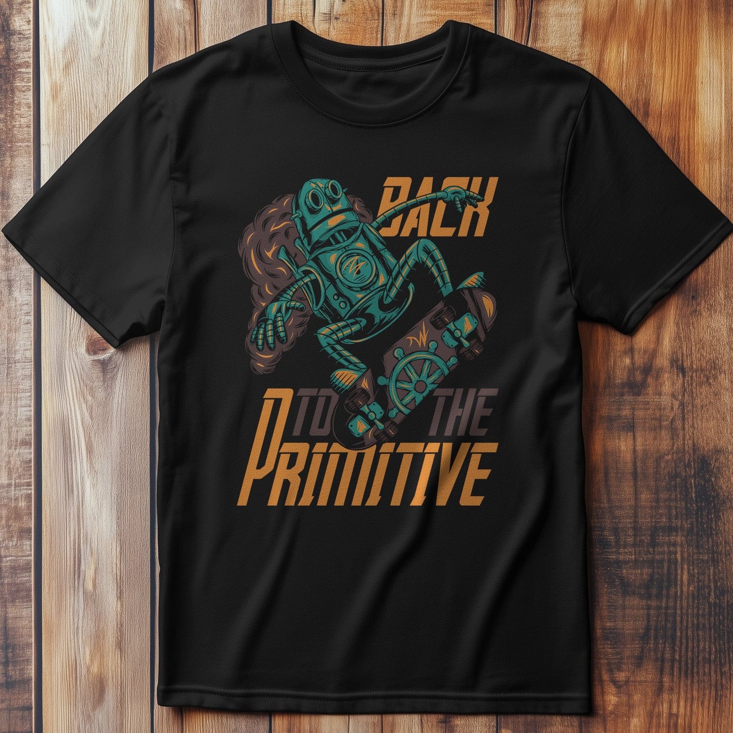 Robot_4 Skateboarder T-Shirt