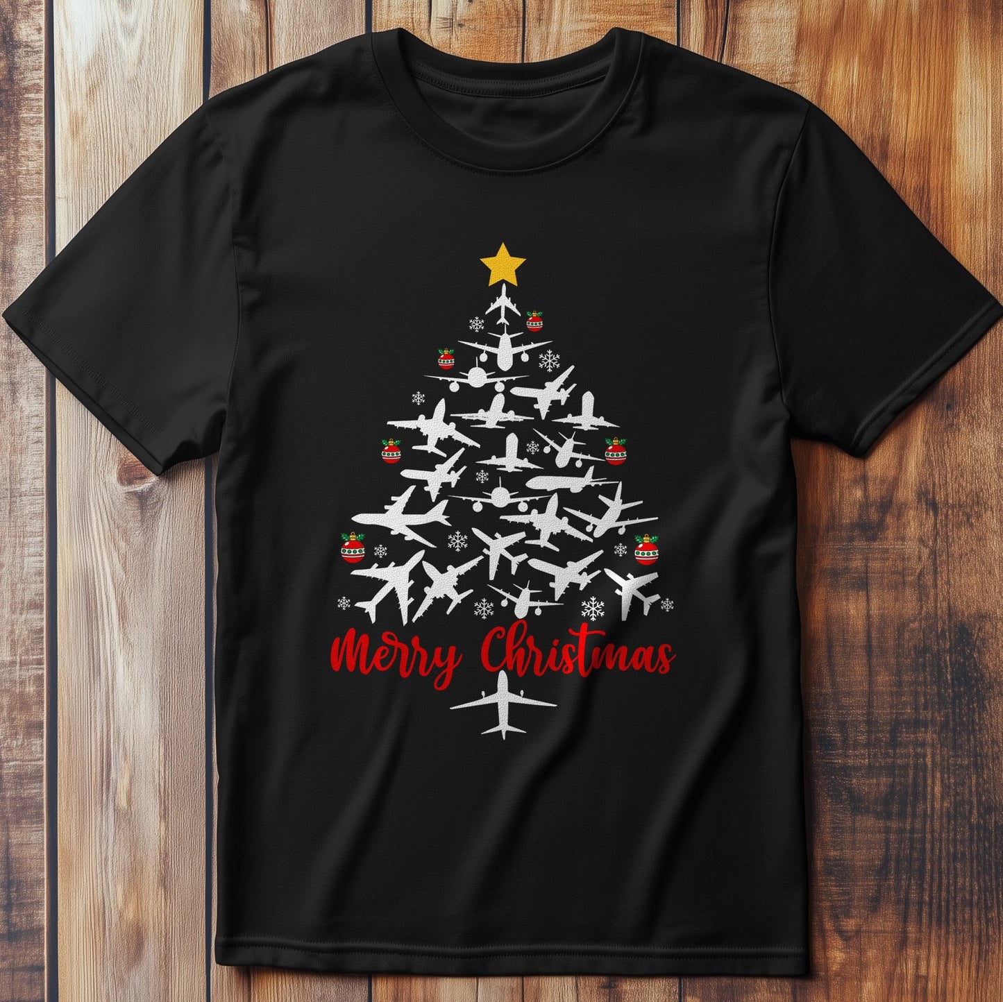 Airplane Xmas T-Shirt