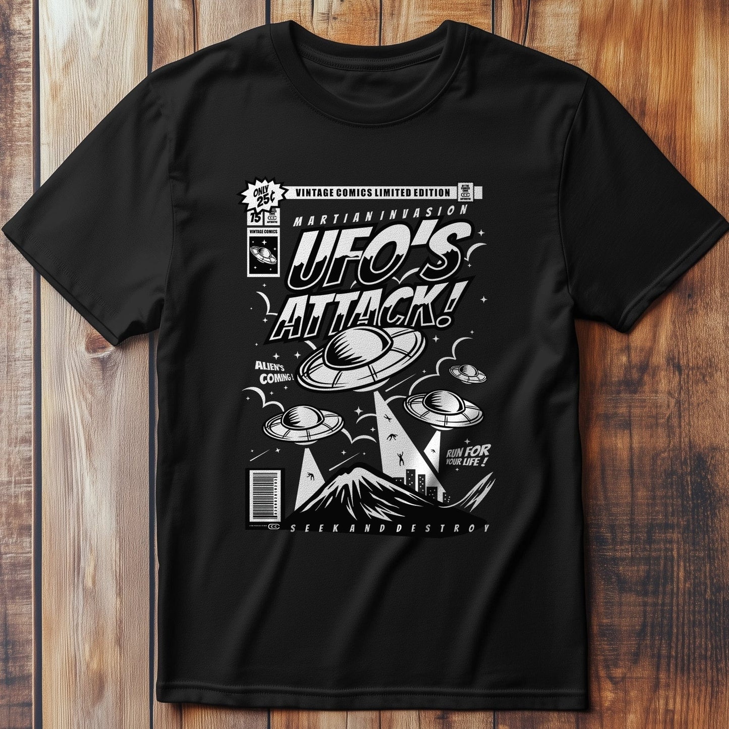 UFO Alien Attack T-Shirt