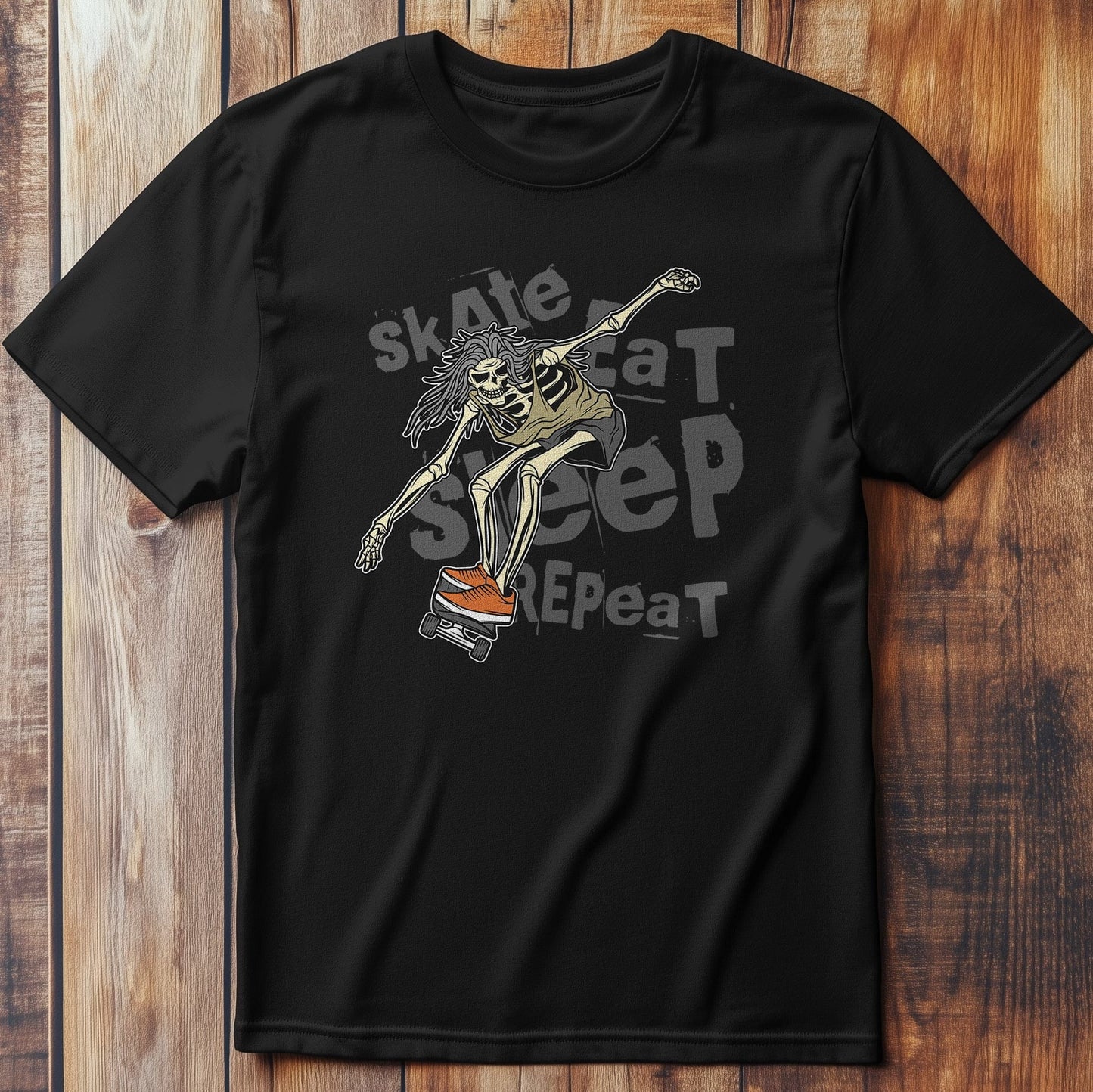 Skateboard_4 Skeleton Tee - Shred or